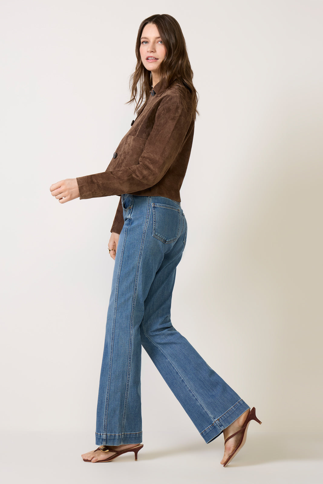 Natalie Bootcut w Side Inset Jean
