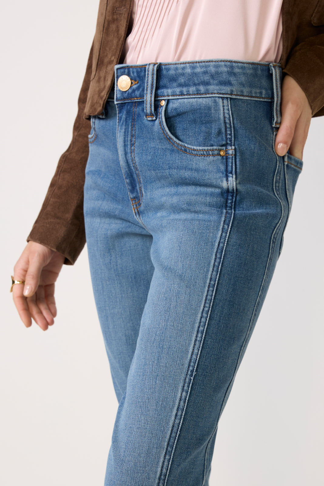 Natalie Bootcut w Side Inset Jean