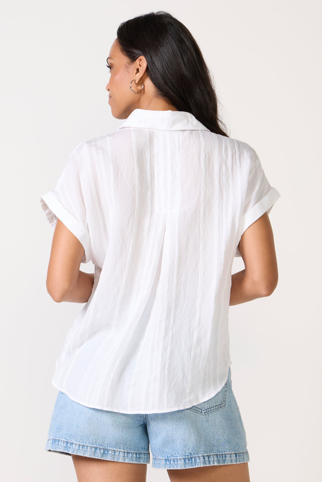 Short Sleeve Textured Shirt