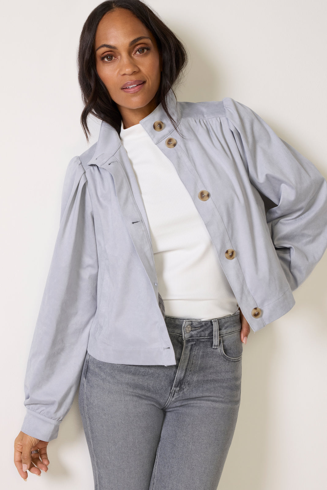 Charlotte Suede Jacket