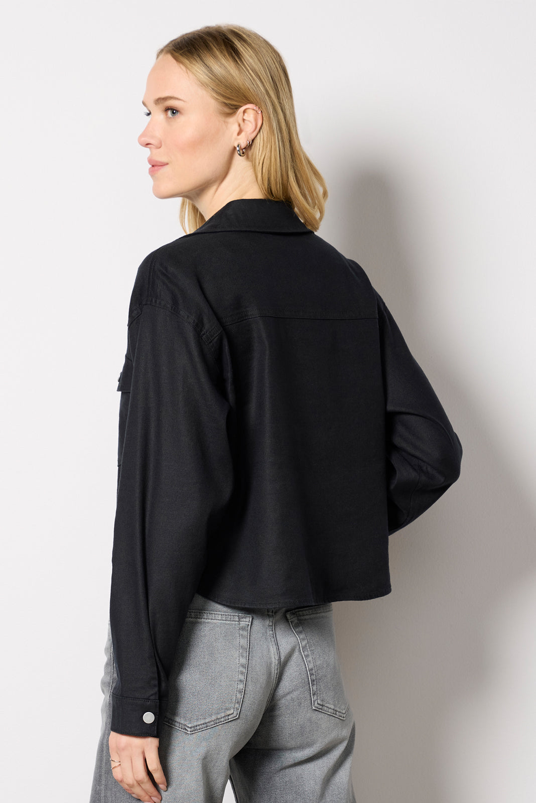 Frankie Stretch Linen Shacket