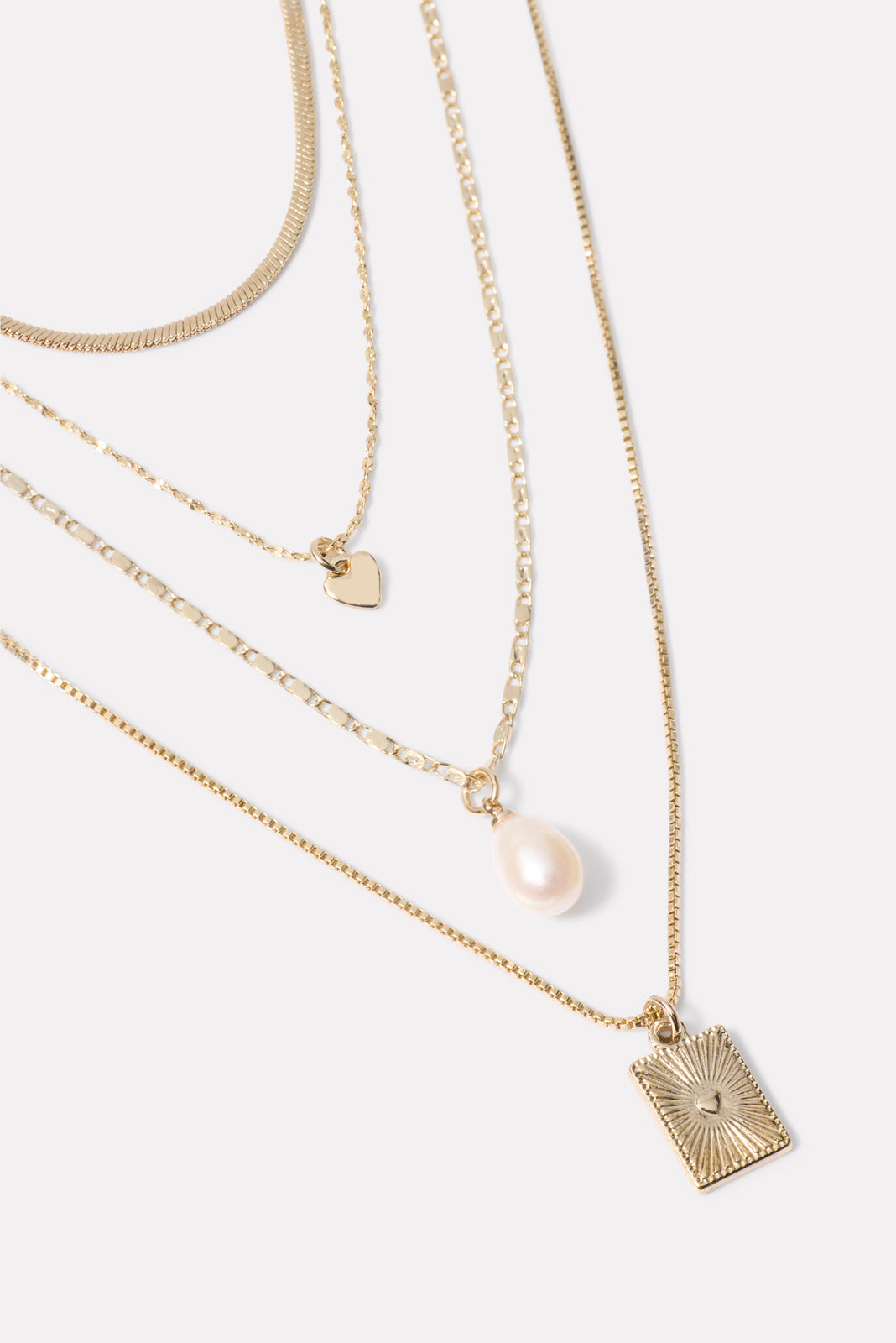 Dua Layer Pendant Necklace