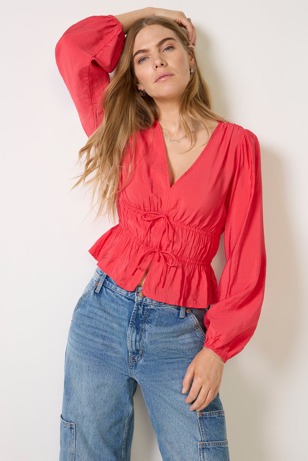 Ariana Tie Front Blouse