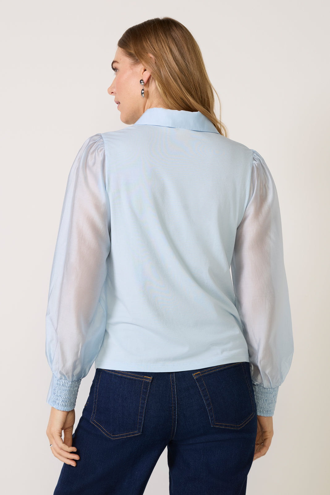 Nelly Sheer Sleeve Top