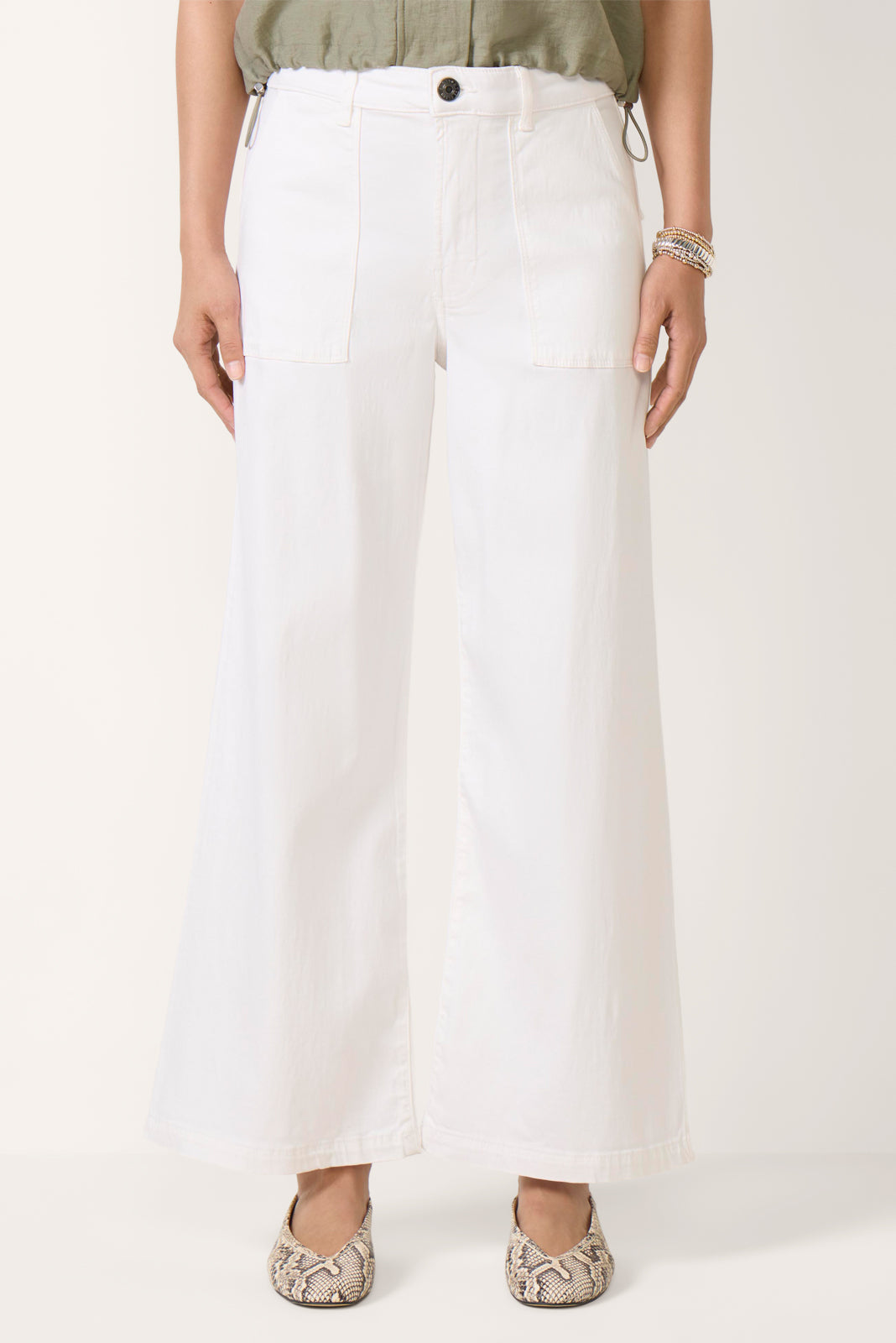 Meg Wide Leg W Porckchop Pocket