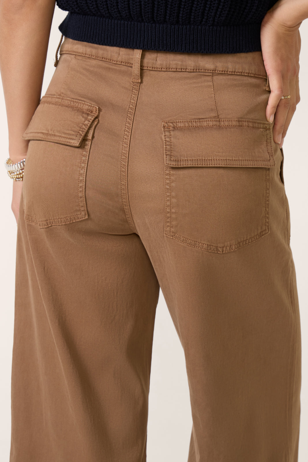 Meg Wide Leg W Porckchop Pocket