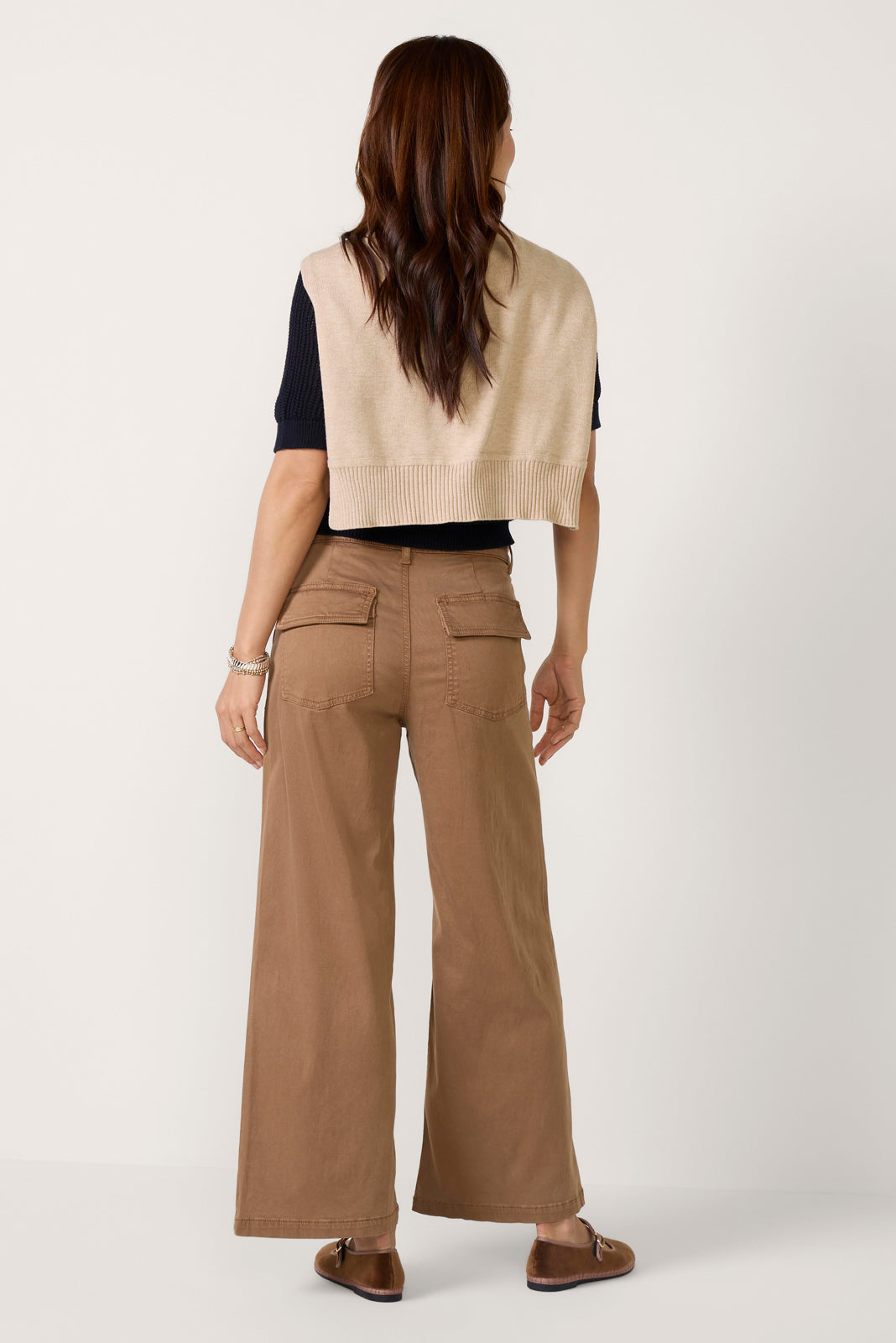 Meg Wide Leg W Porckchop Pocket