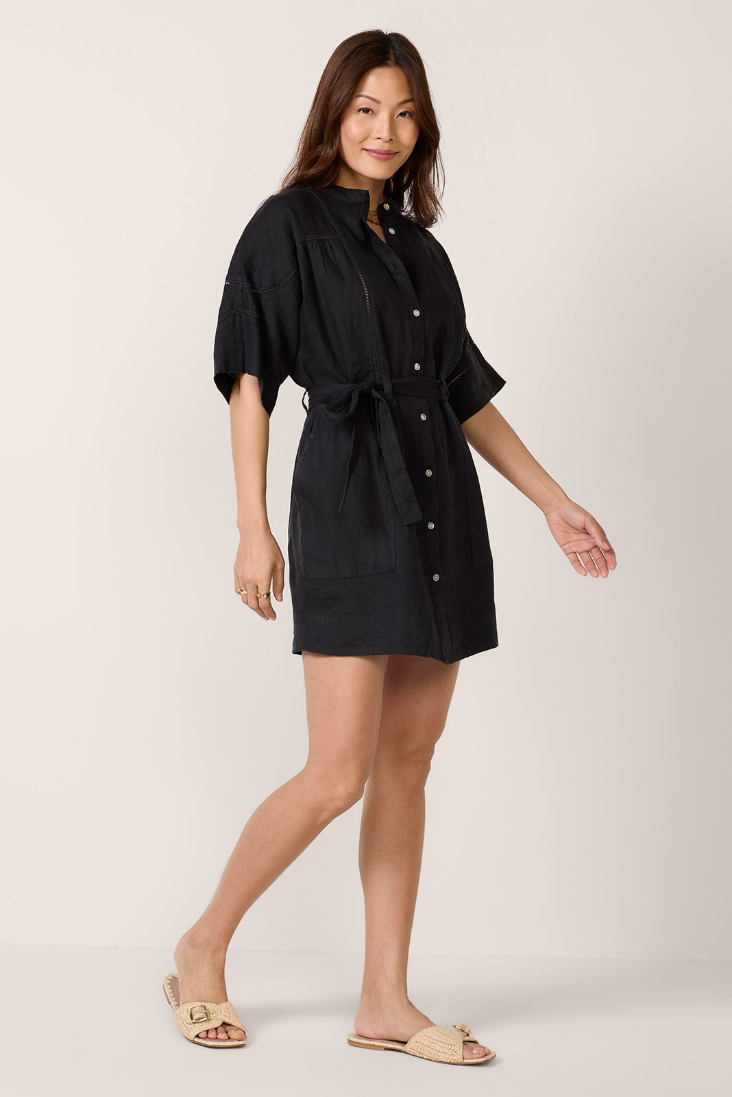 Faherty Women's Luna Dress - Black - Size XS Faherty Women's Luna Dress - Black - Size XS