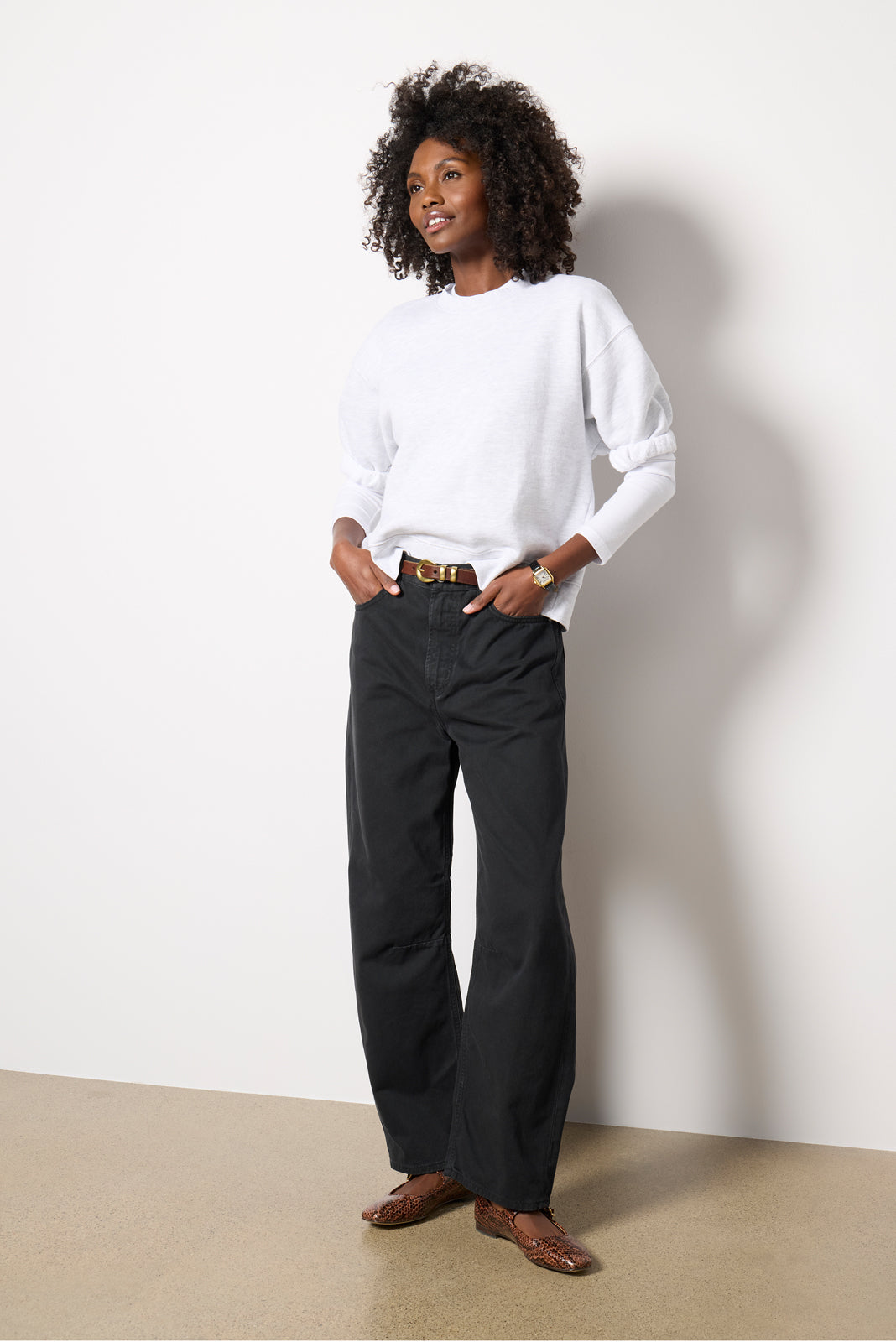 Rebecca Roll Sleeve Sweatshirt