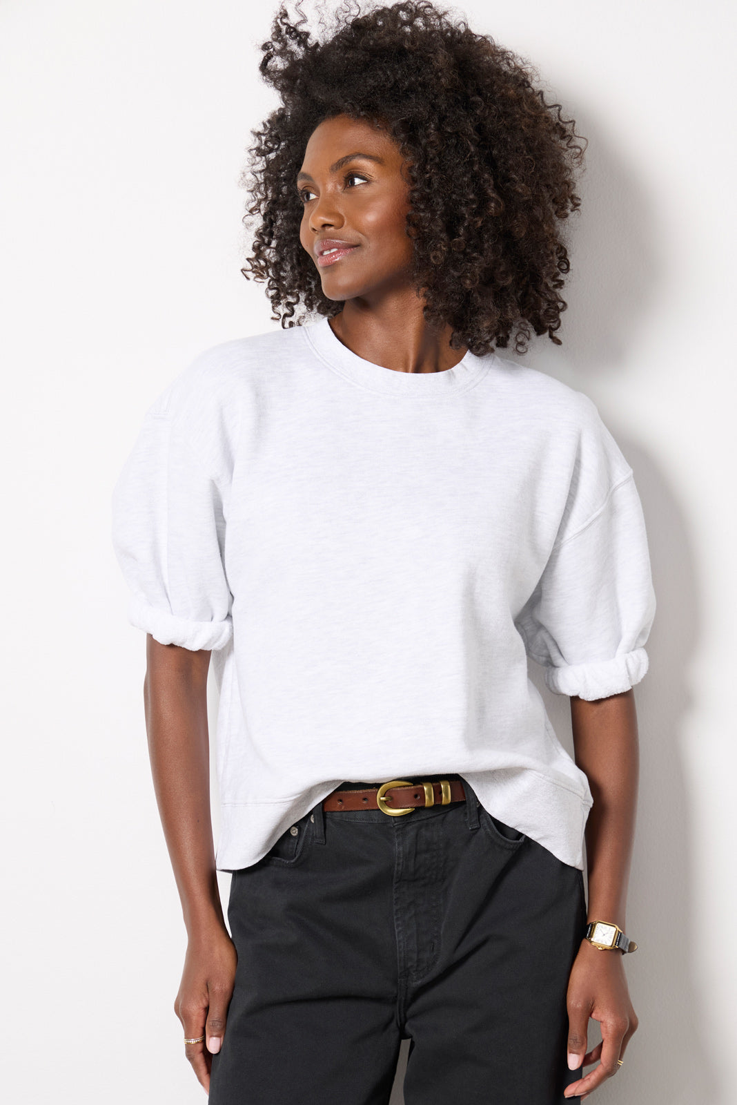 Rebecca Roll Sleeve Sweatshirt