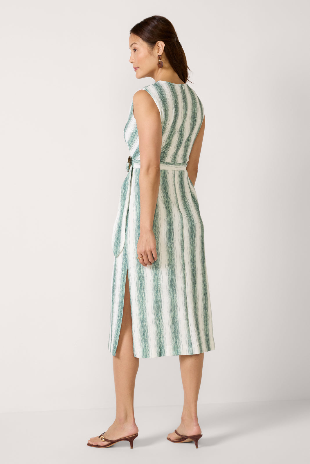 Ginny Faux Wrap Knit Midi