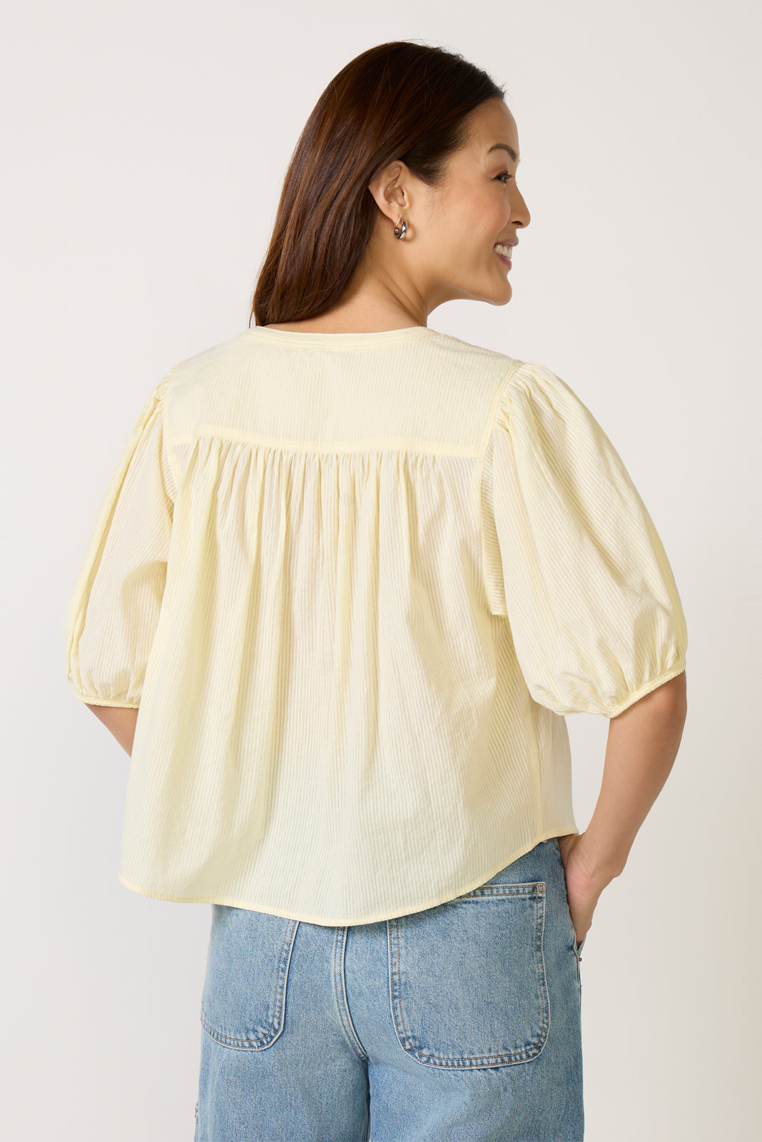 Short Sleeve Button Down Top