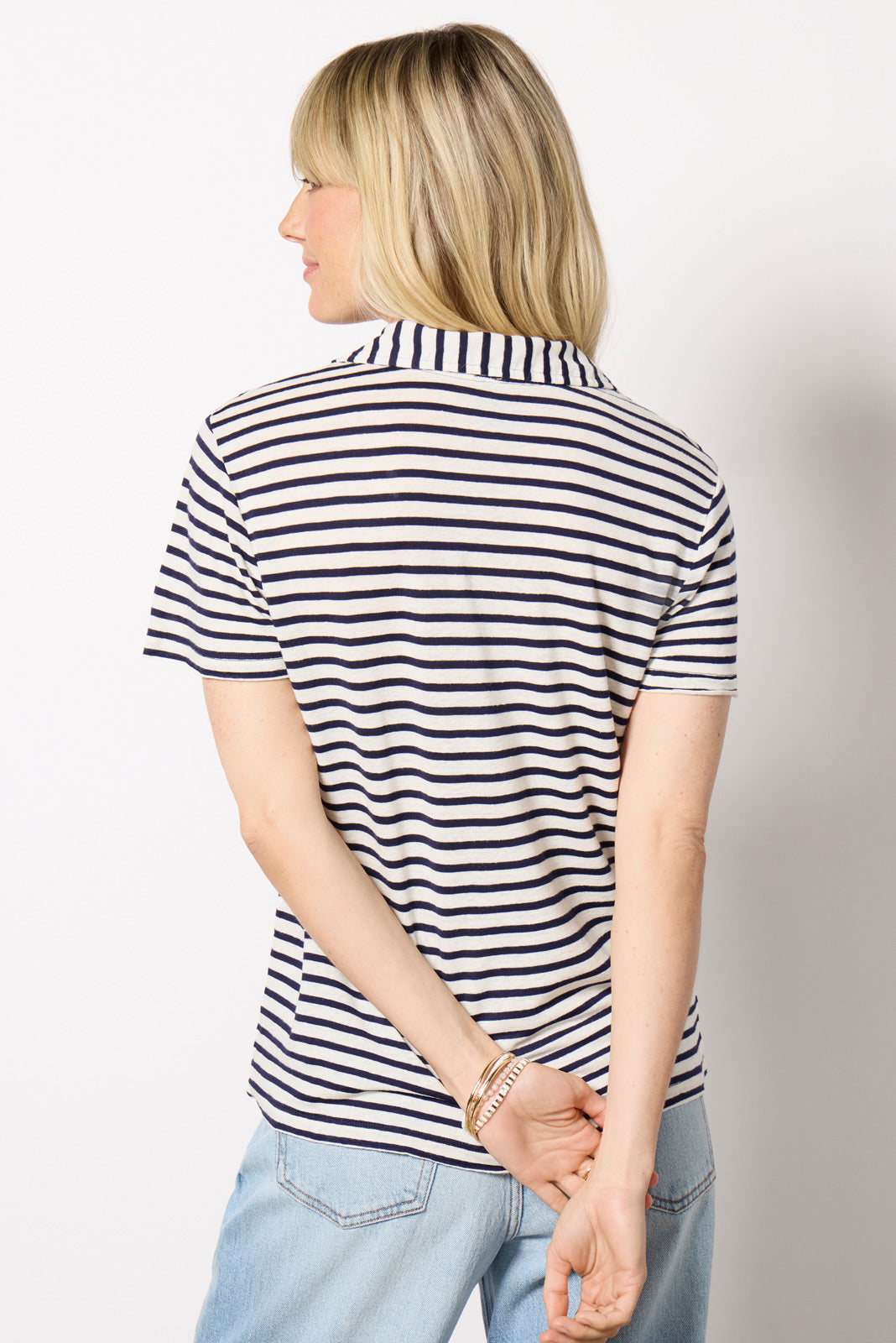 Striped Polo Tee