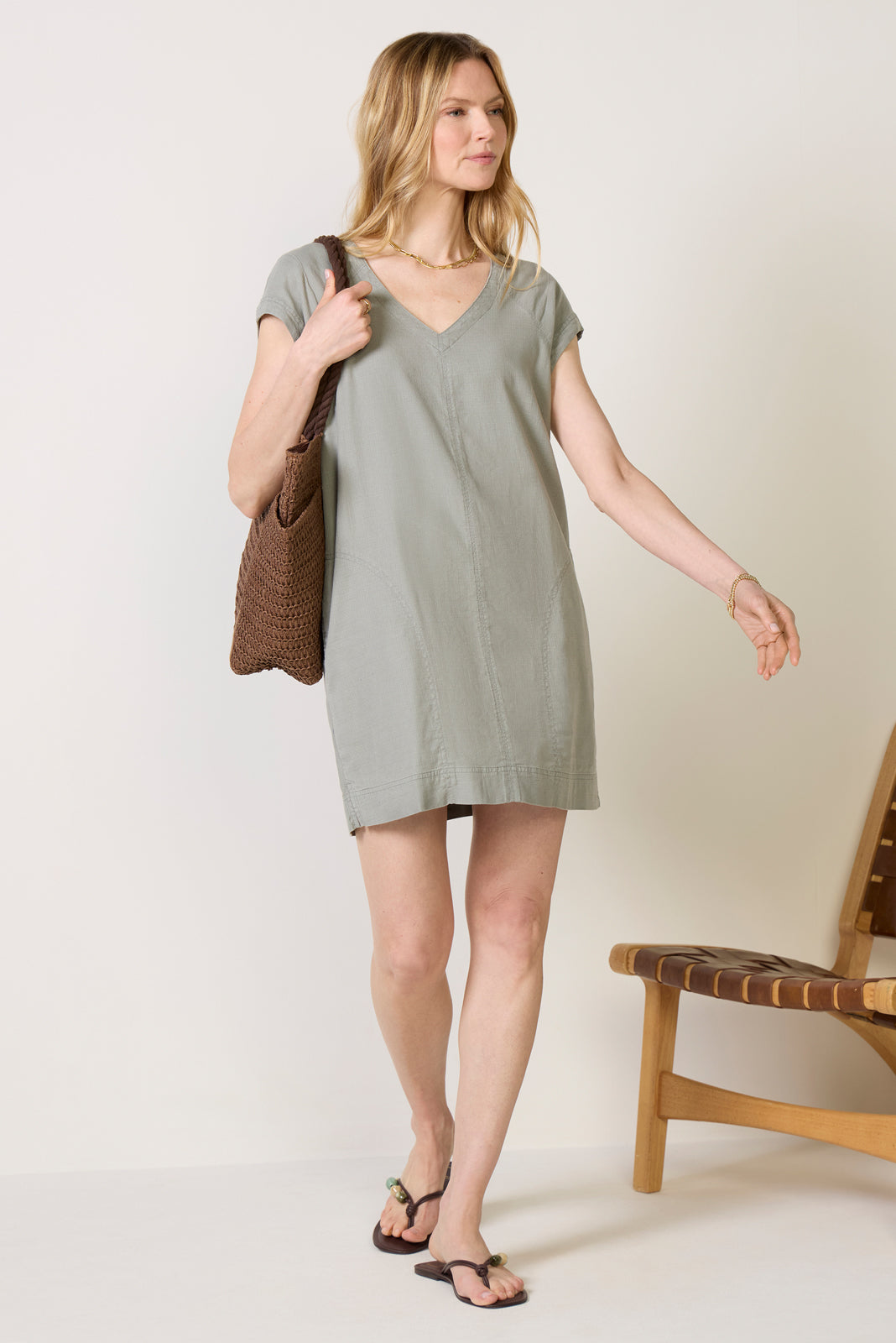 SPLENDID Women's Chelly Linen Dress, Size XS, Green SPLENDID Women's Chelly Linen Dress, Size XS, Green