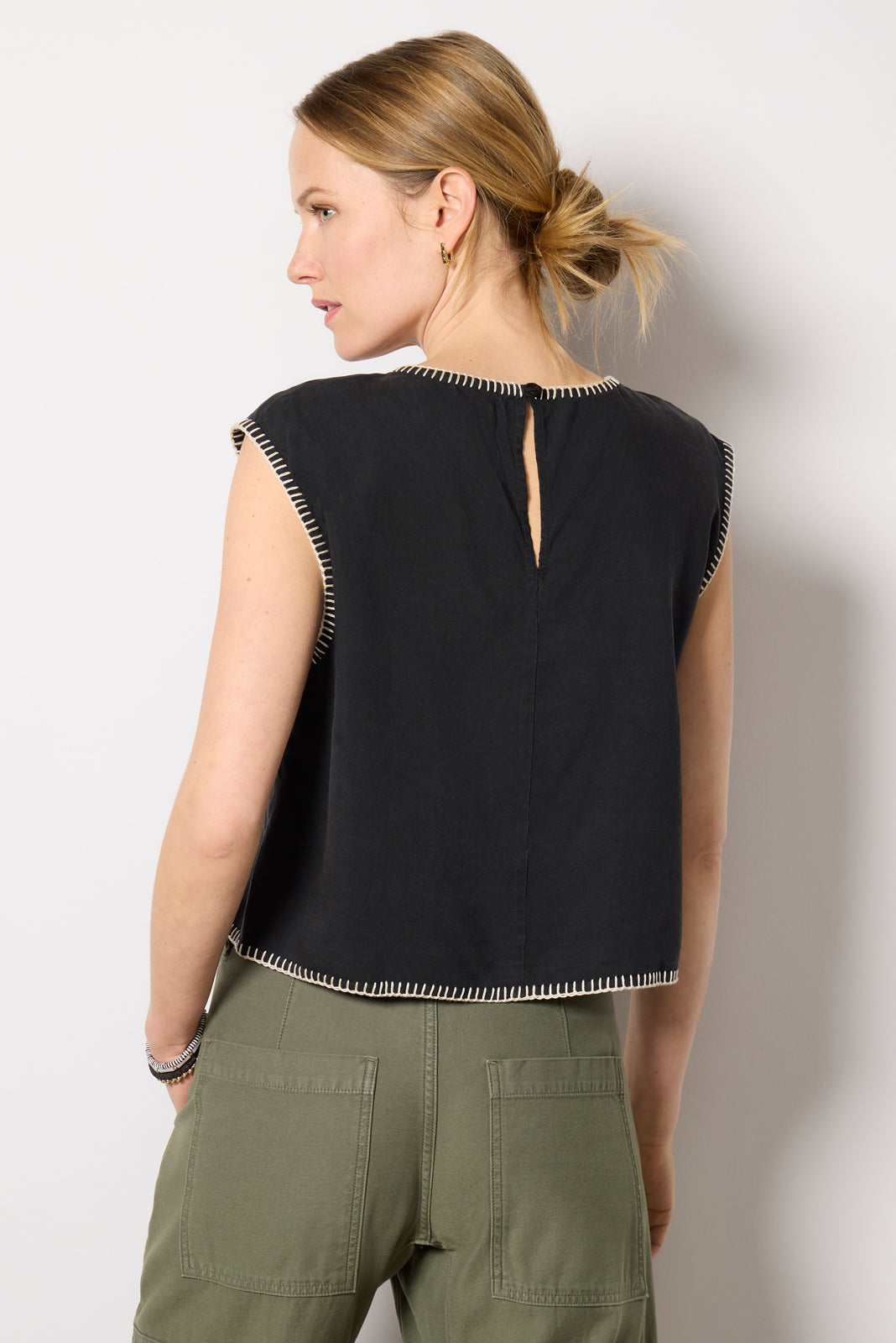 Blanket Stitch Top