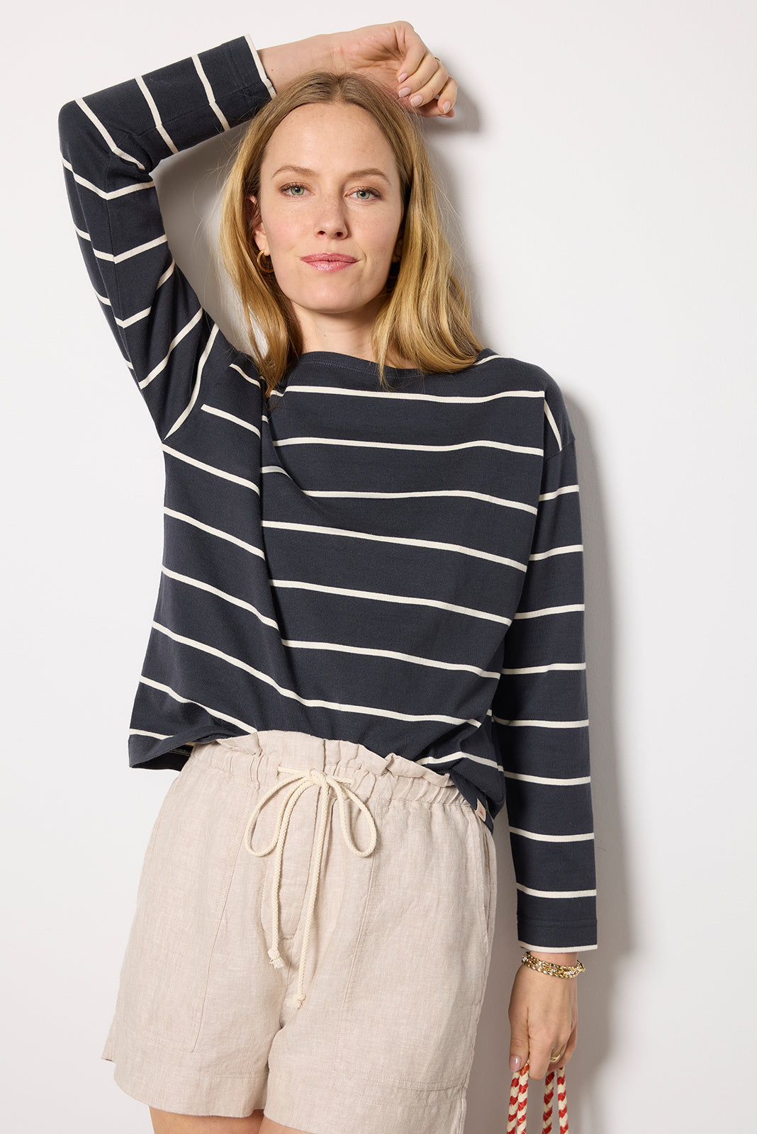 Sport Jersey Boatneck Top