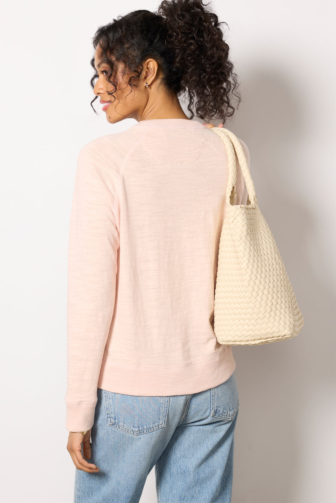 Sunwashed Slub Crewneck