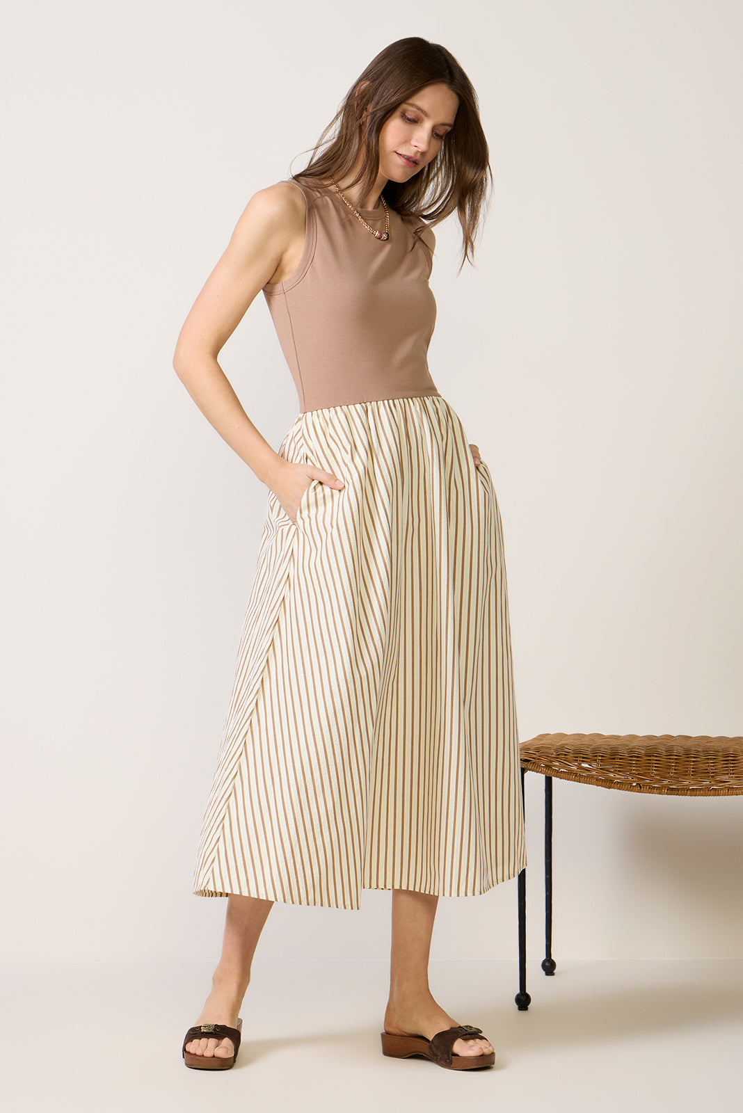 Kenni Mixed Media Dress Kenni Mixed Media Dress