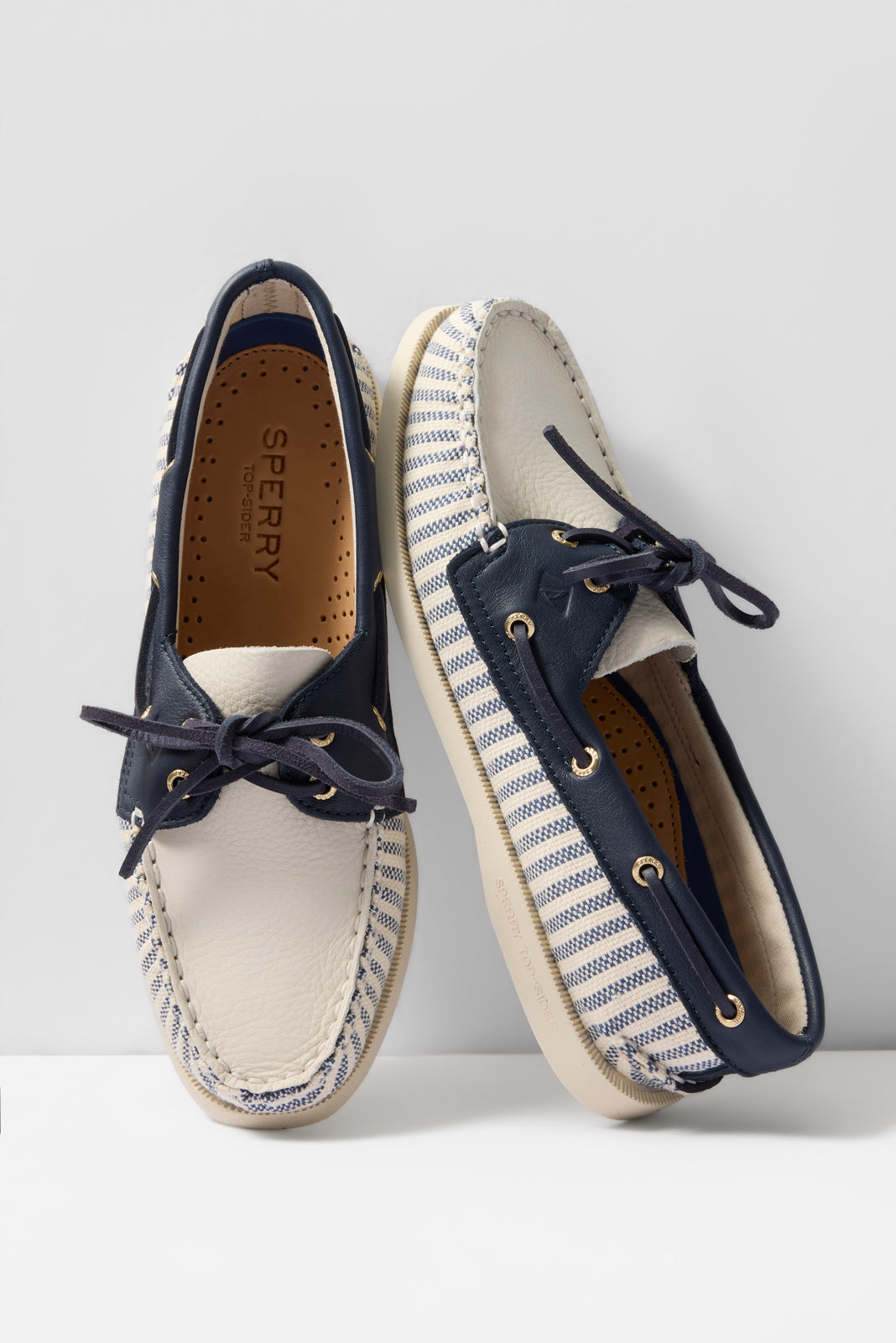 AO 2 Eye Striped Boat Shoe