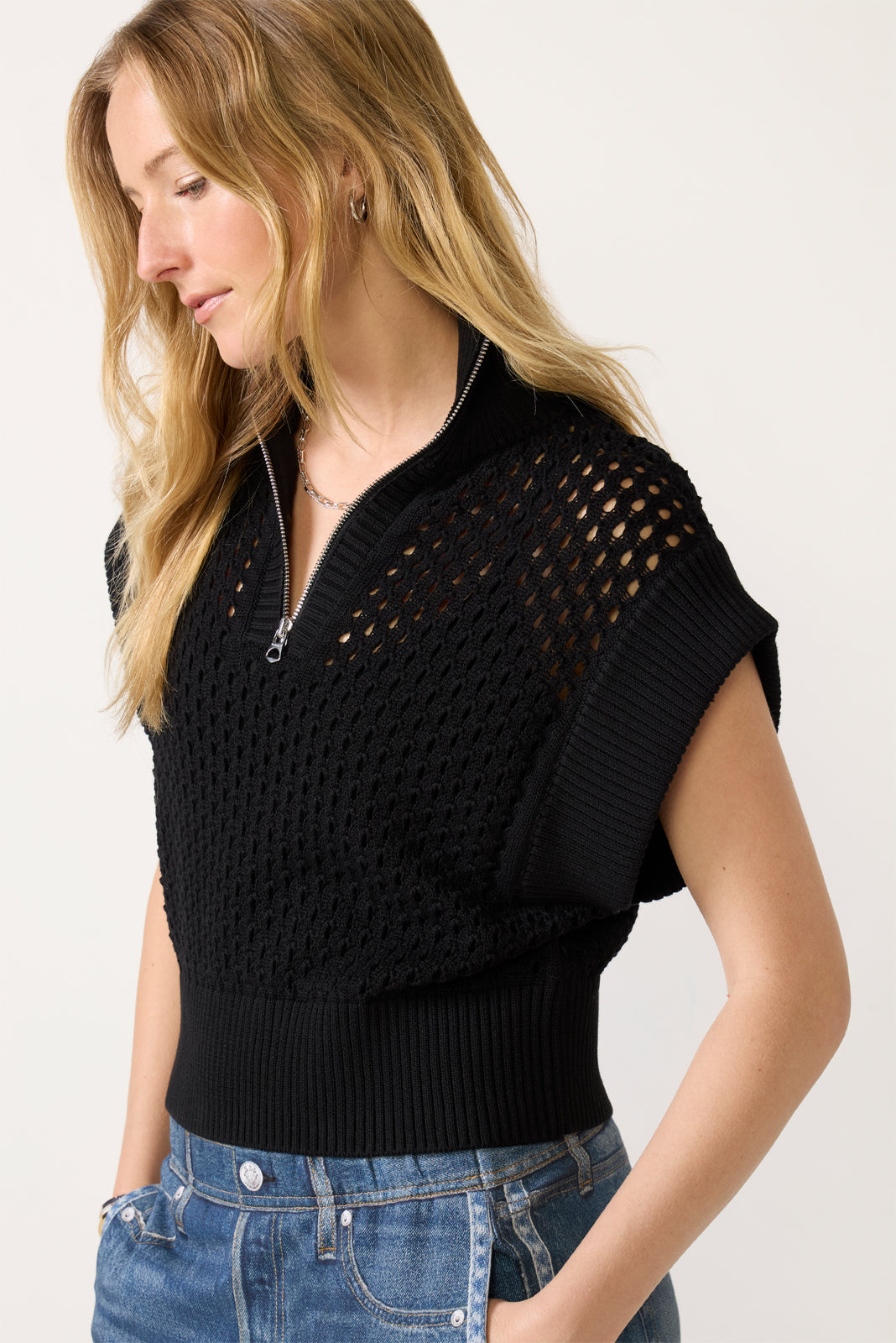 Varley Gaines Half Zip Knit