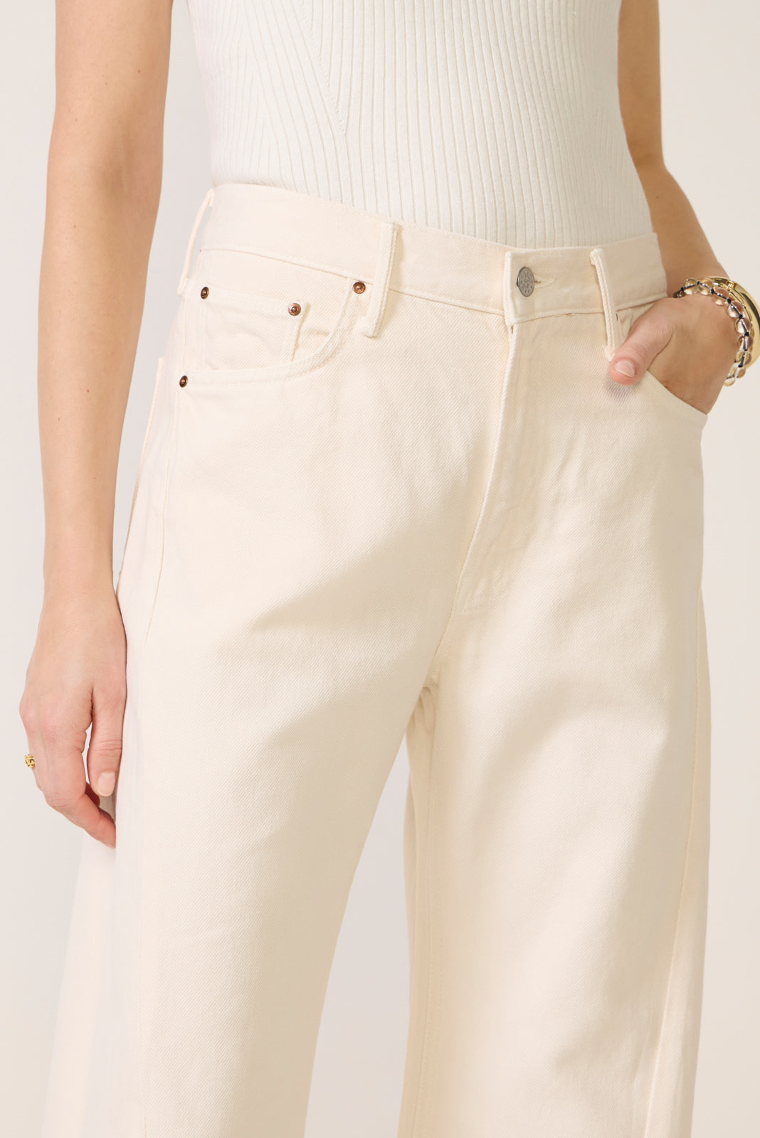 The Lemon Twist Sneak Wide Leg Jean