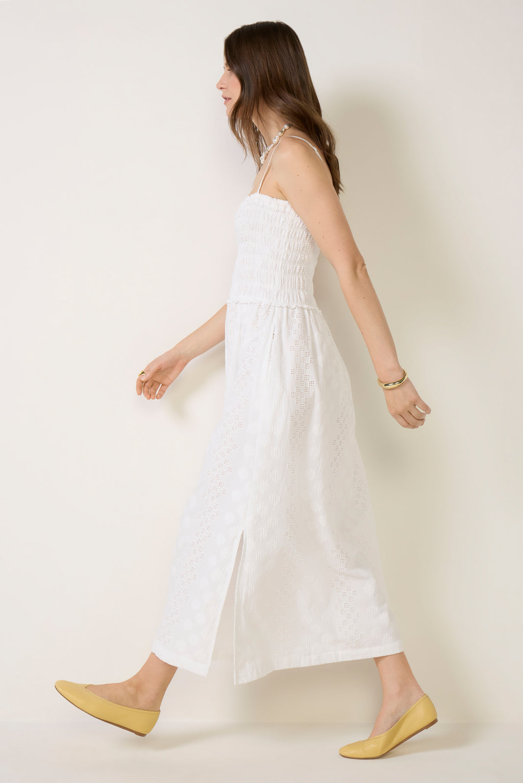 SPLENDID Women's Kyleah Geo Eyelet Dress, Size XL, White SPLENDID Women's Kyleah Geo Eyelet Dress, Size XL, White