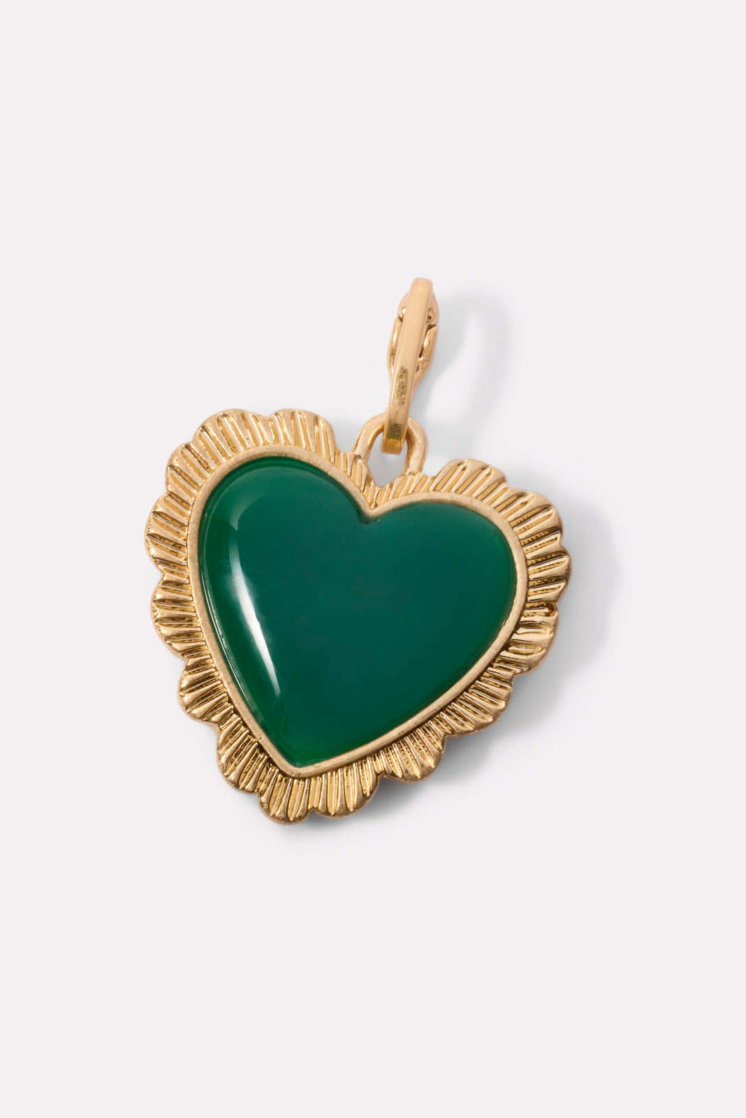 Scallop Heart Charm