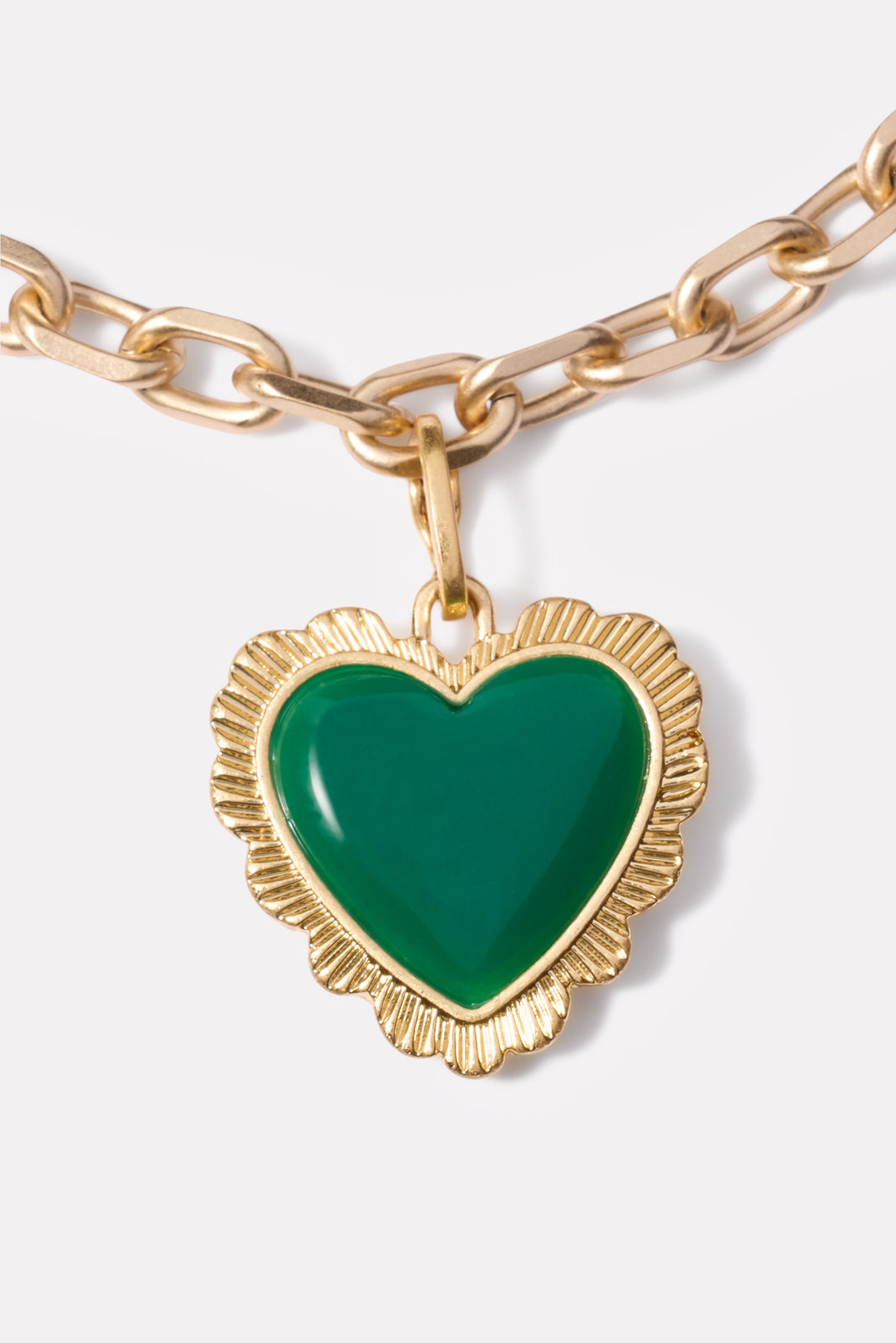 Scallop Heart Charm Scallop Heart Charm