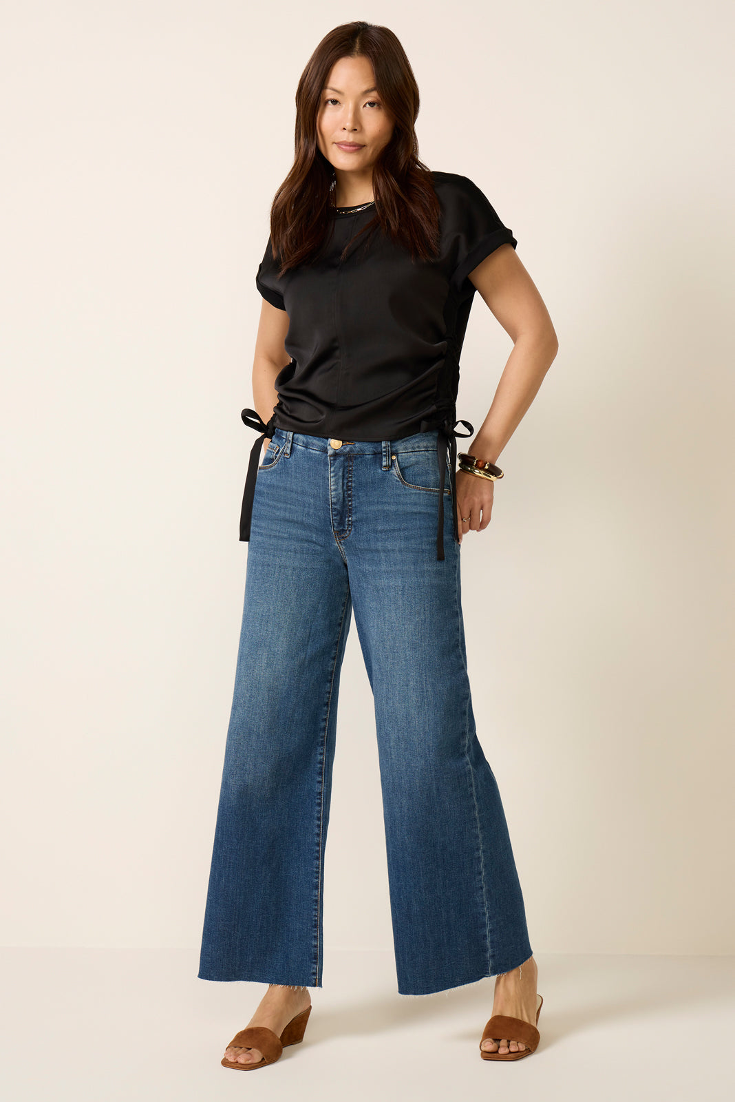 Meg Wide Leg W/ Raw Hem