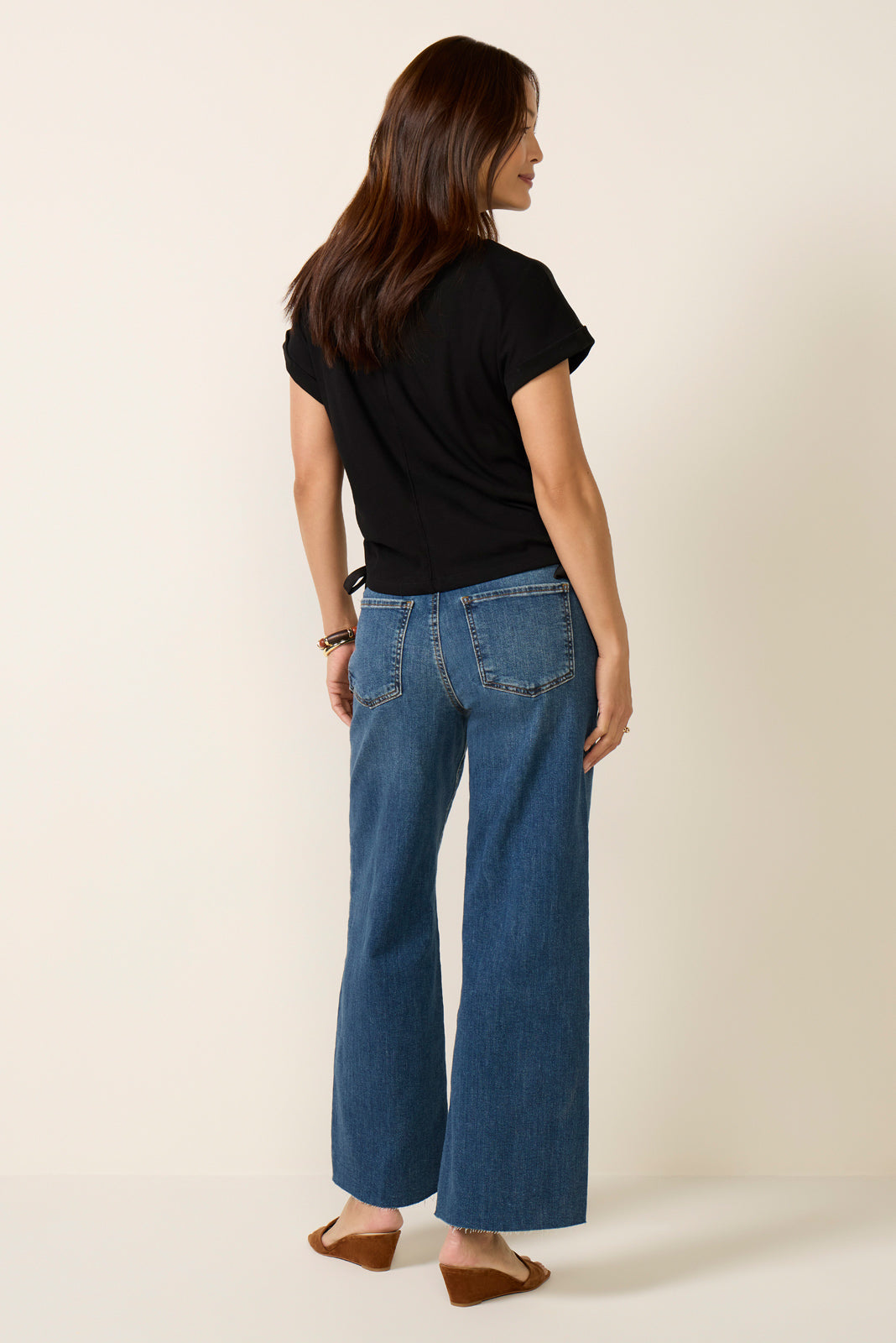 Meg Wide Leg W/ Raw Hem
