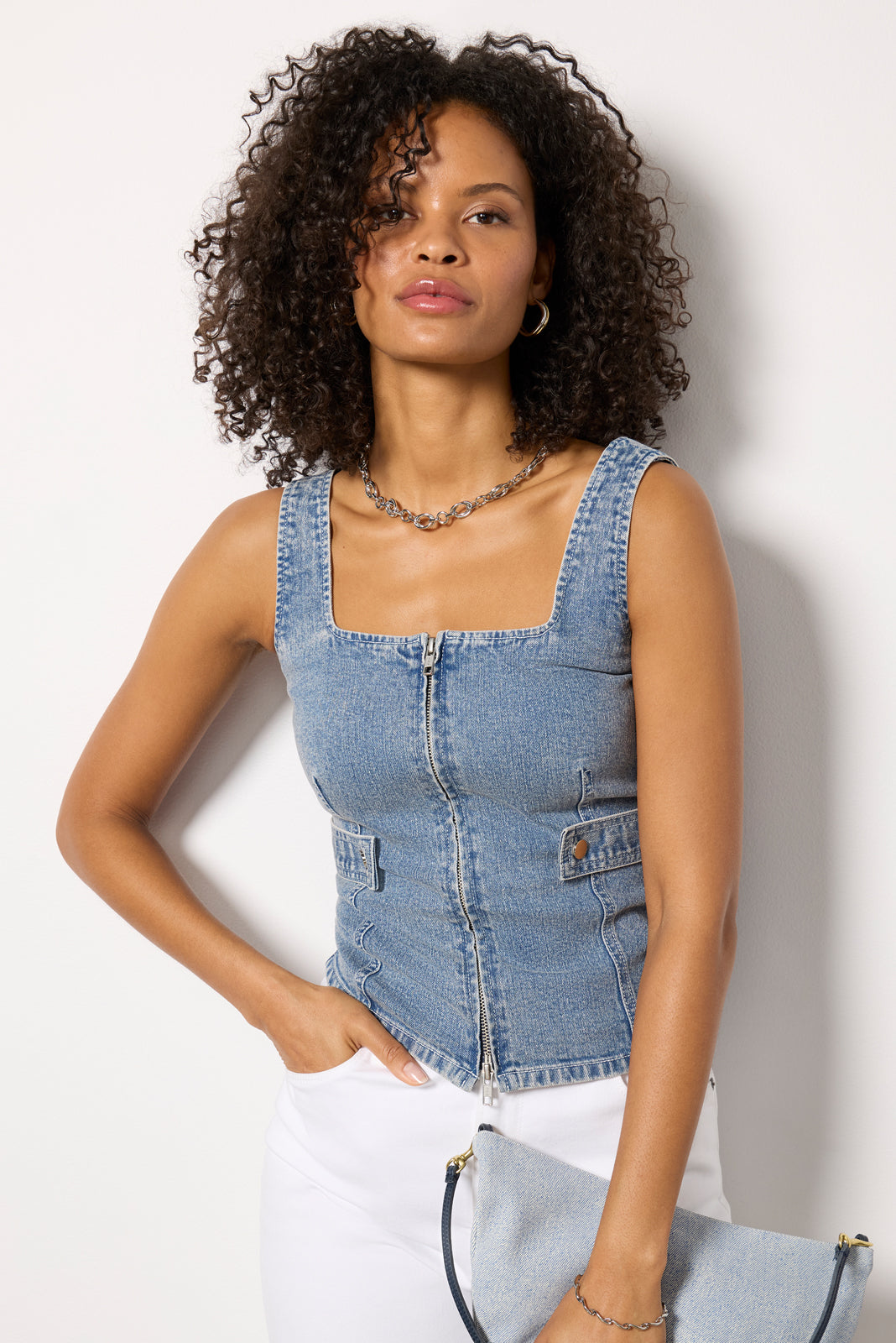 Mitchie Denim Corset