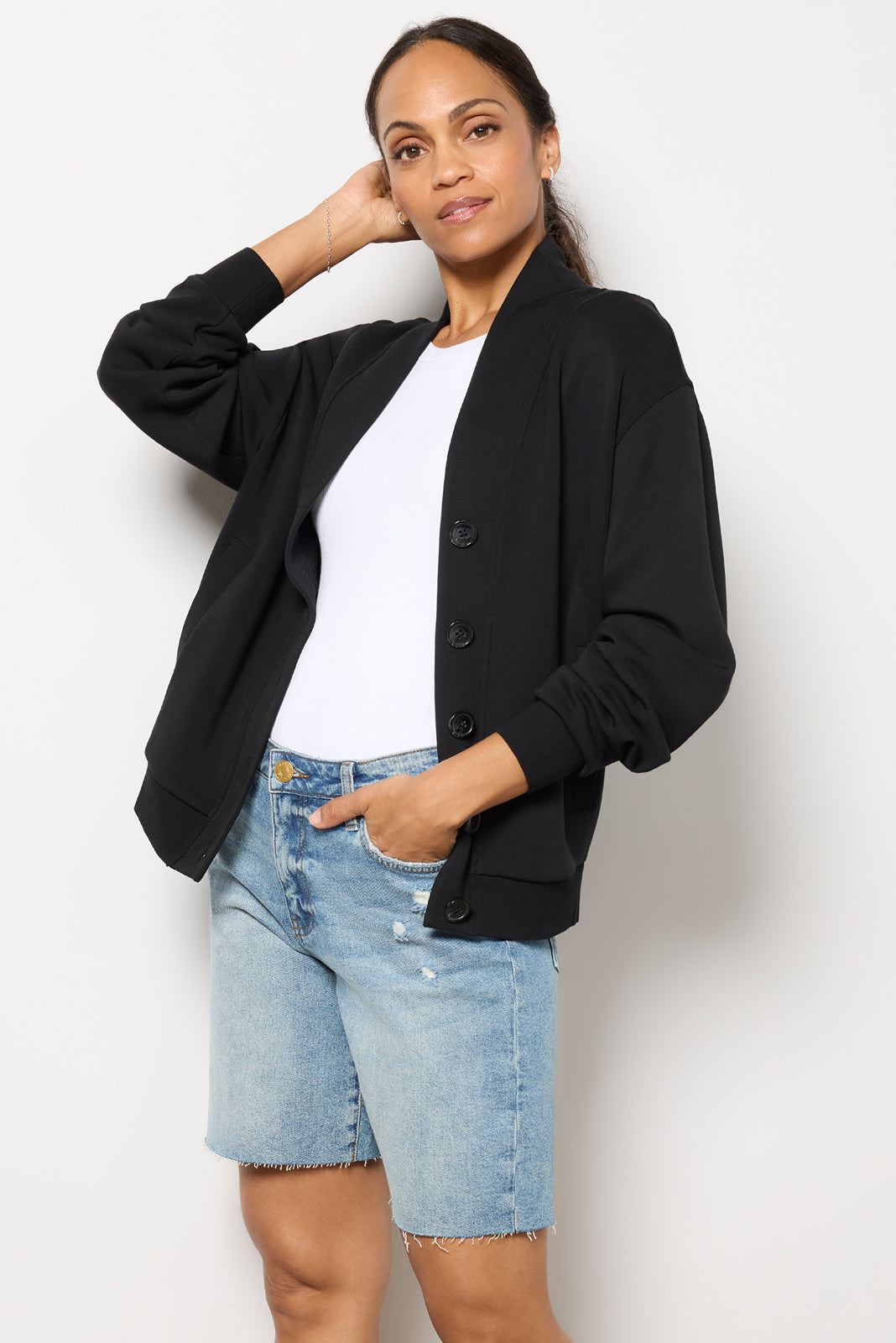 Celeste Button Through Sweat