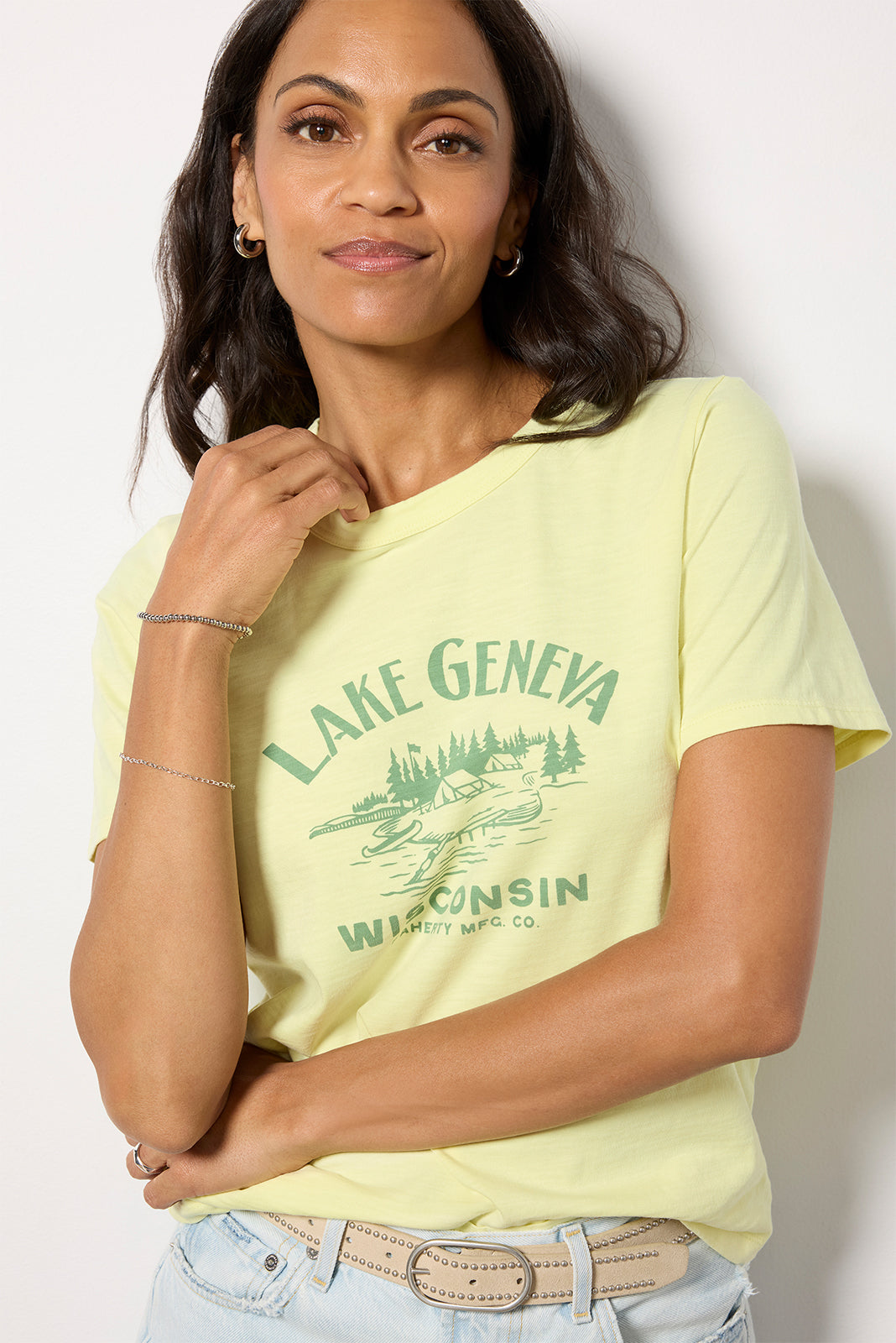Lake Geneva Sunwashed Crew Tee