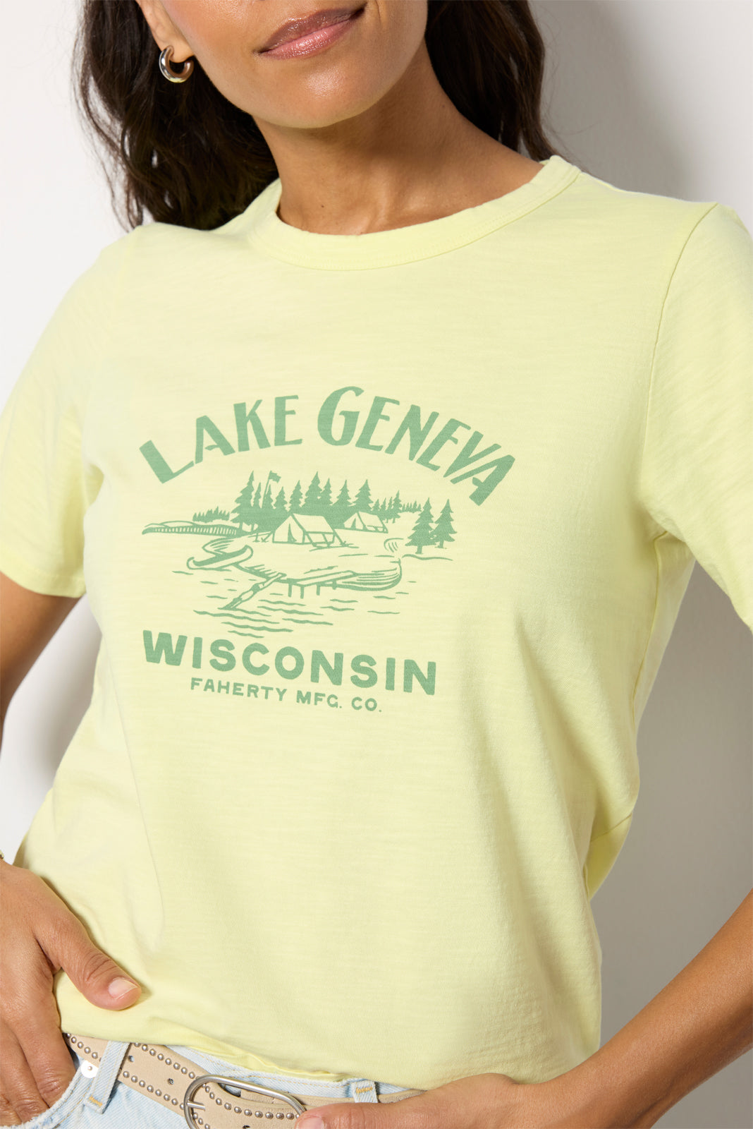 Lake Geneva Sunwashed Crew Tee