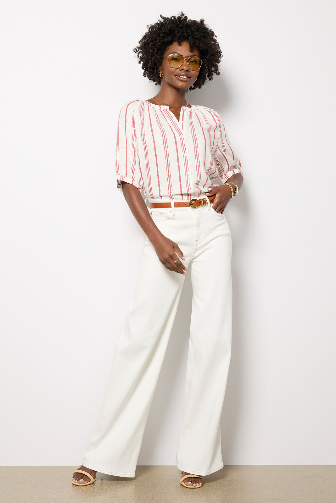 Lumi Split Neck Blouse