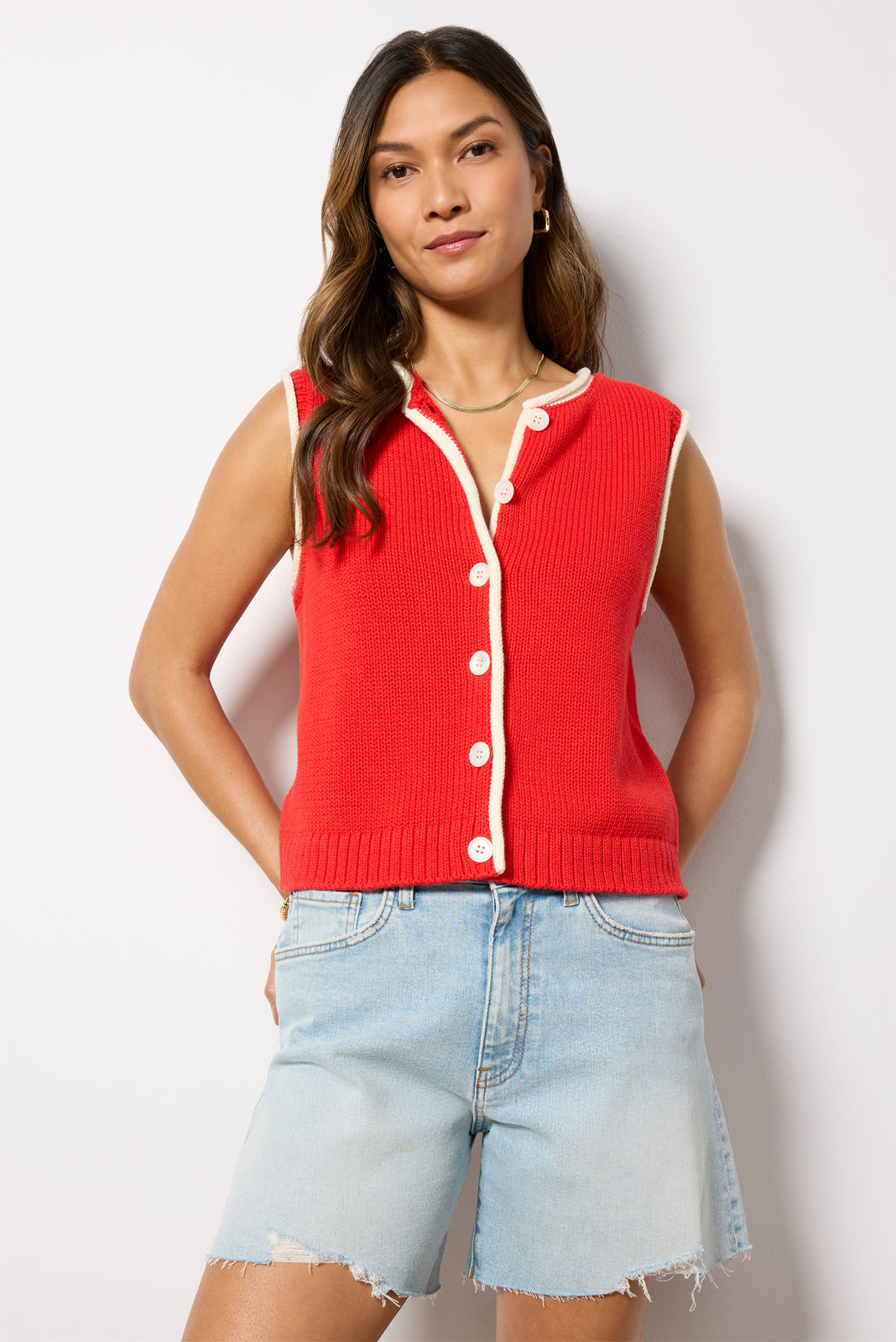 Bridget Tipped Vest
