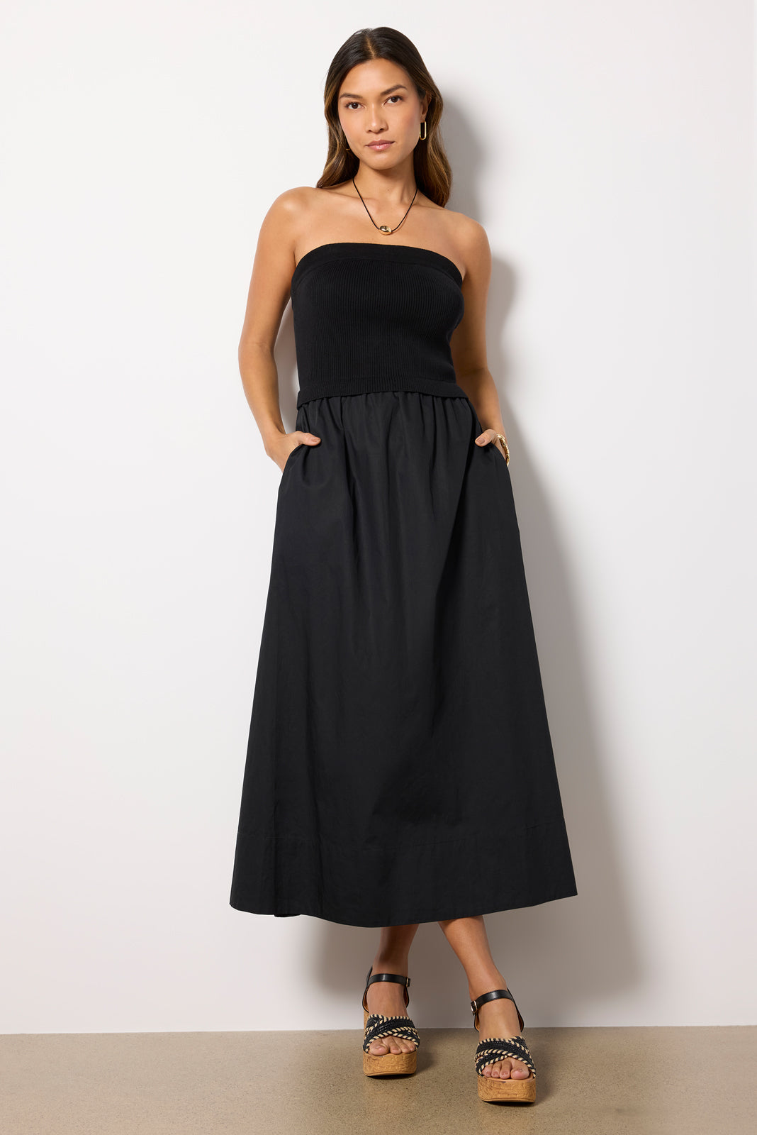 Evereve Women's Holly Strapless Dress, Size XL, Black Evereve Women's Holly Strapless Dress, Size XL, Black