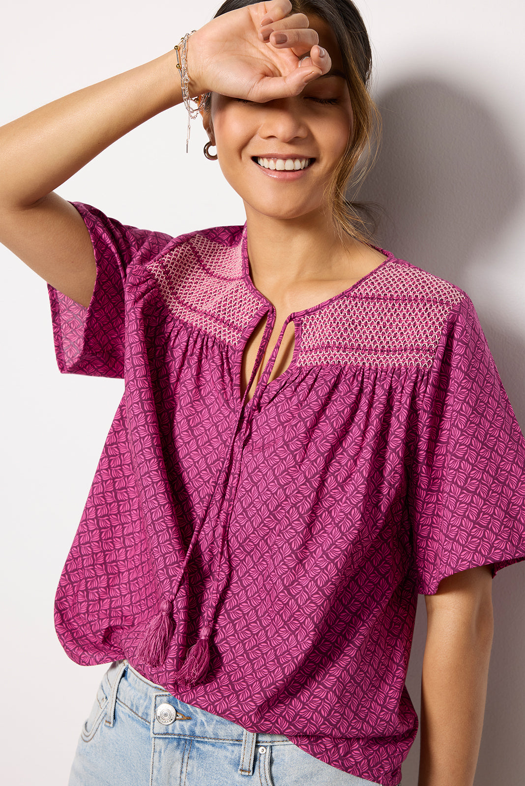 Maisie Smocked Blouse
