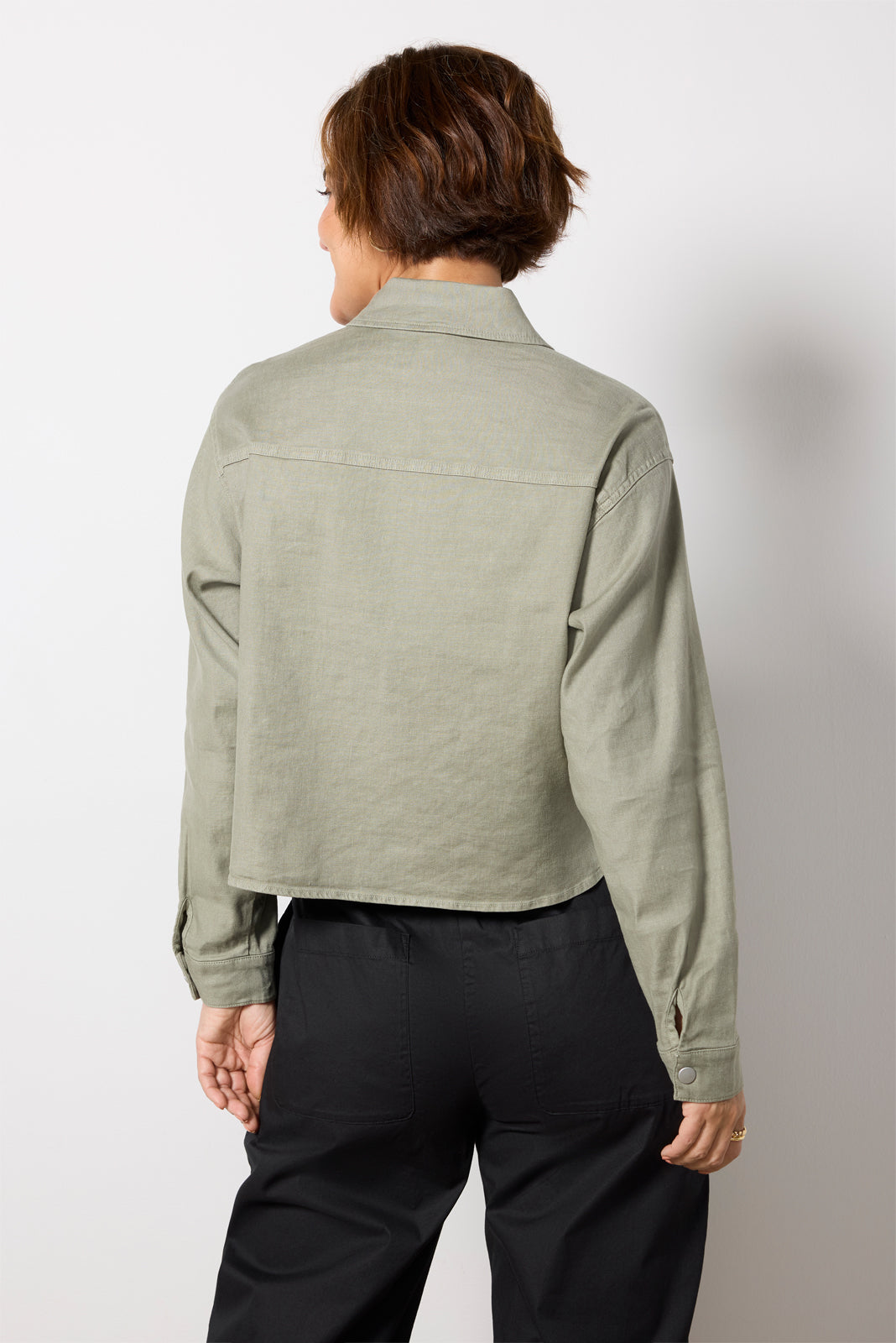 Frankie Stretch Linen Shacket