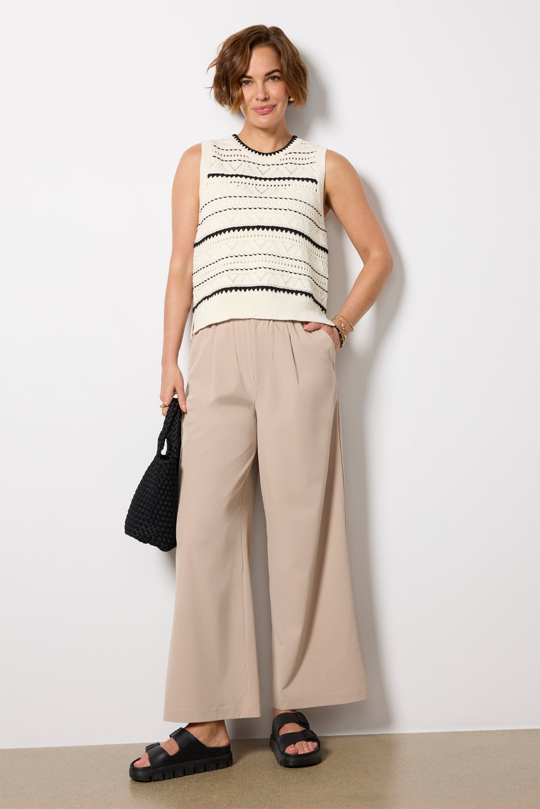 Kayson Wide Leg Trouser 29.5`