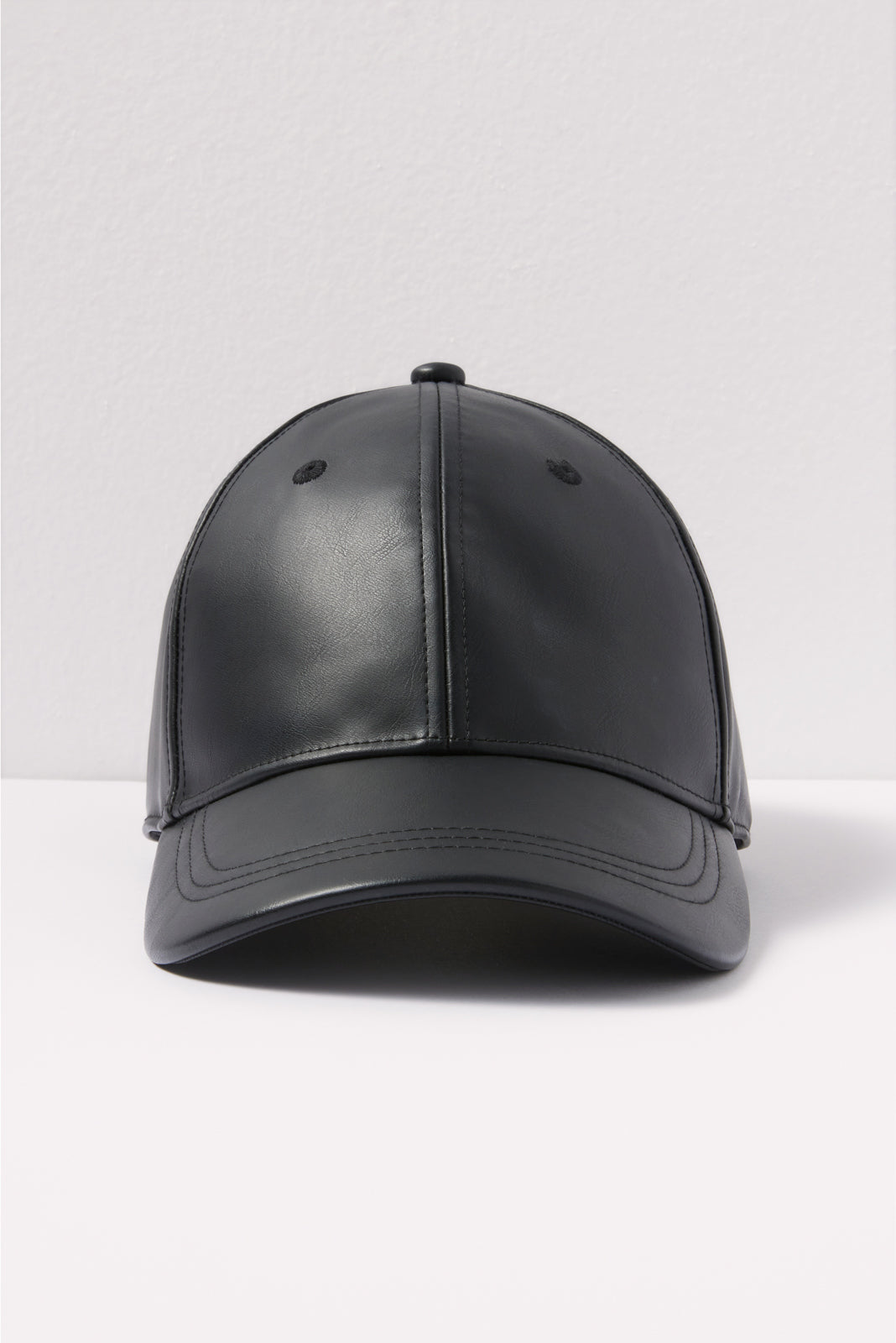 Faux Leather Baseball Hat display picture 1