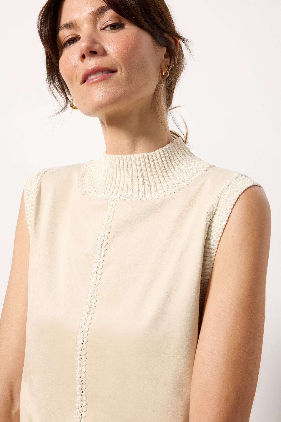 Renne Faux Suede Top