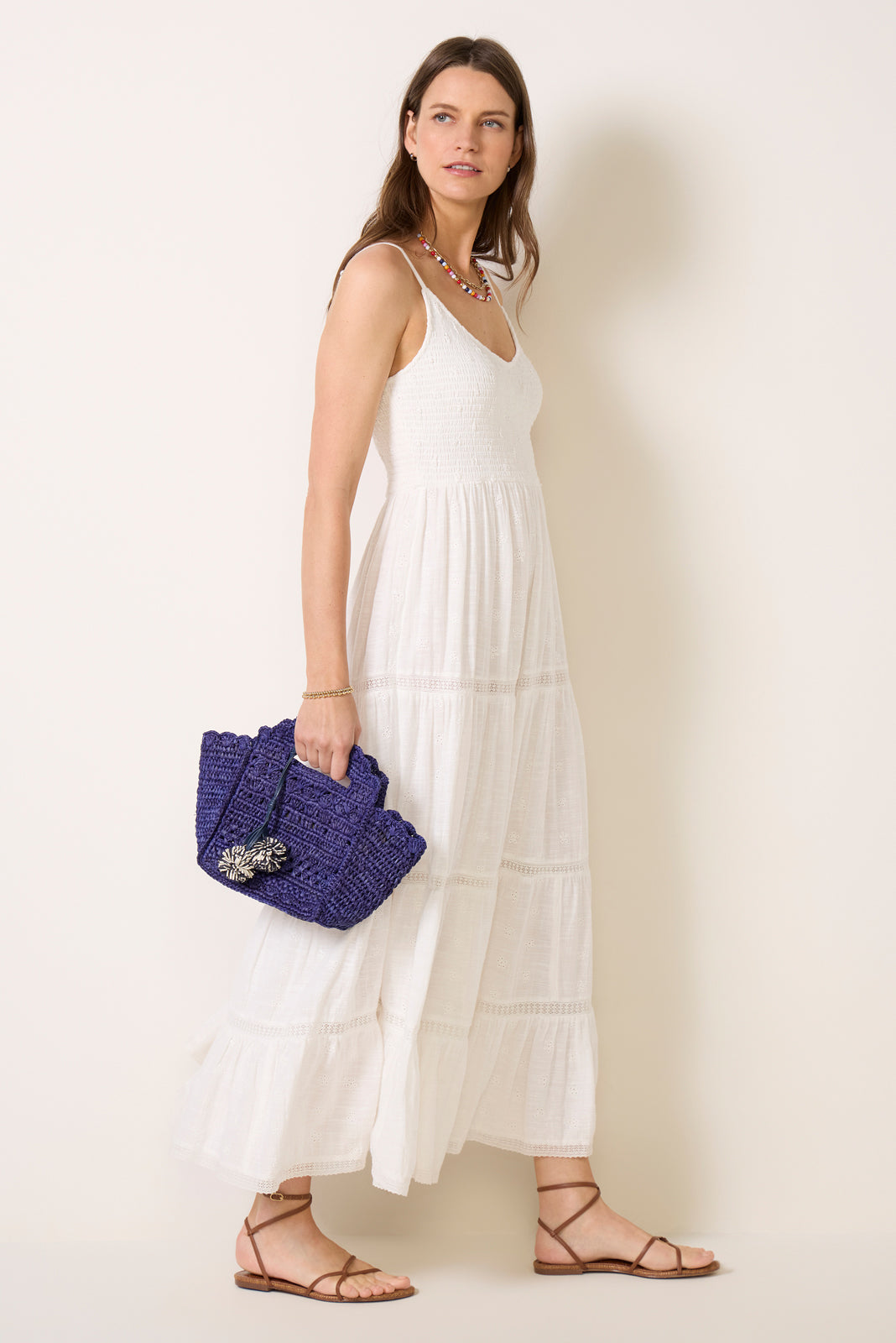 Behati Eyelet Midi Dress Behati Eyelet Midi Dress