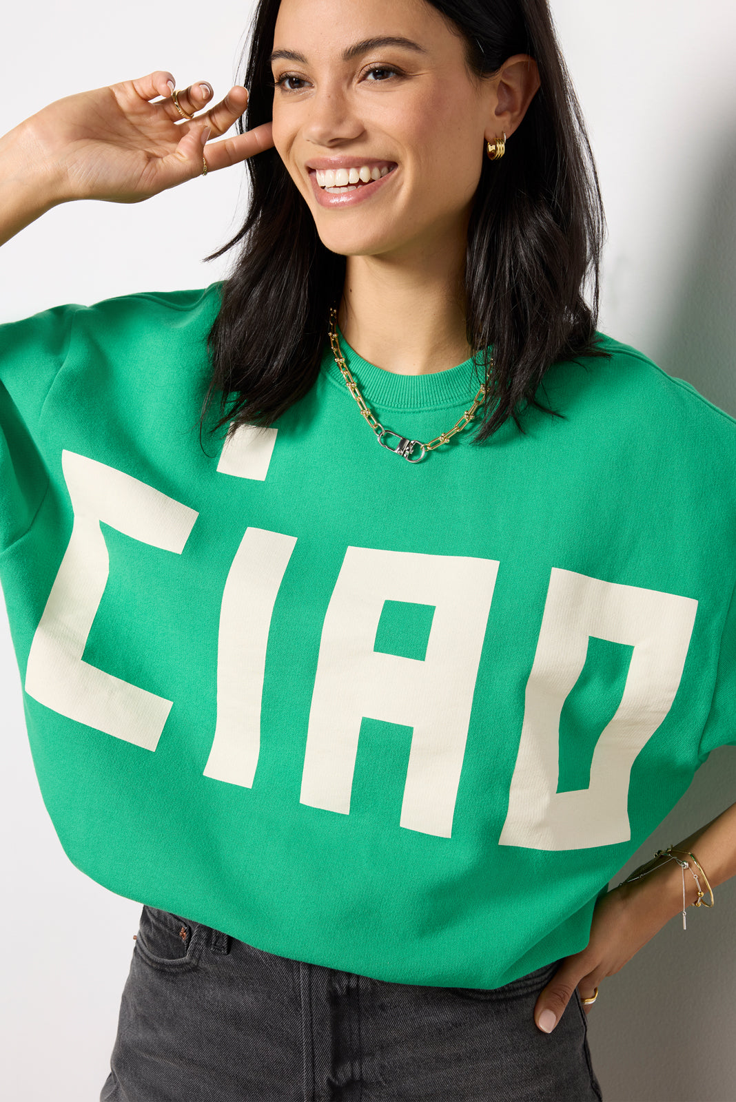 Grand Block Ciao Oversized Sweatshirt