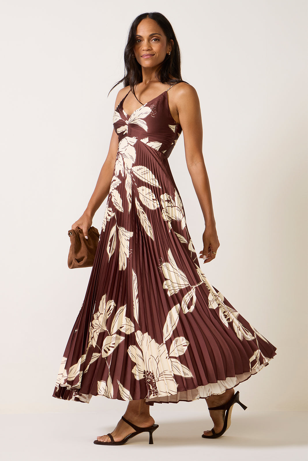 astr floral maxi dress Adamaris Tiered Halter Maxi Dress