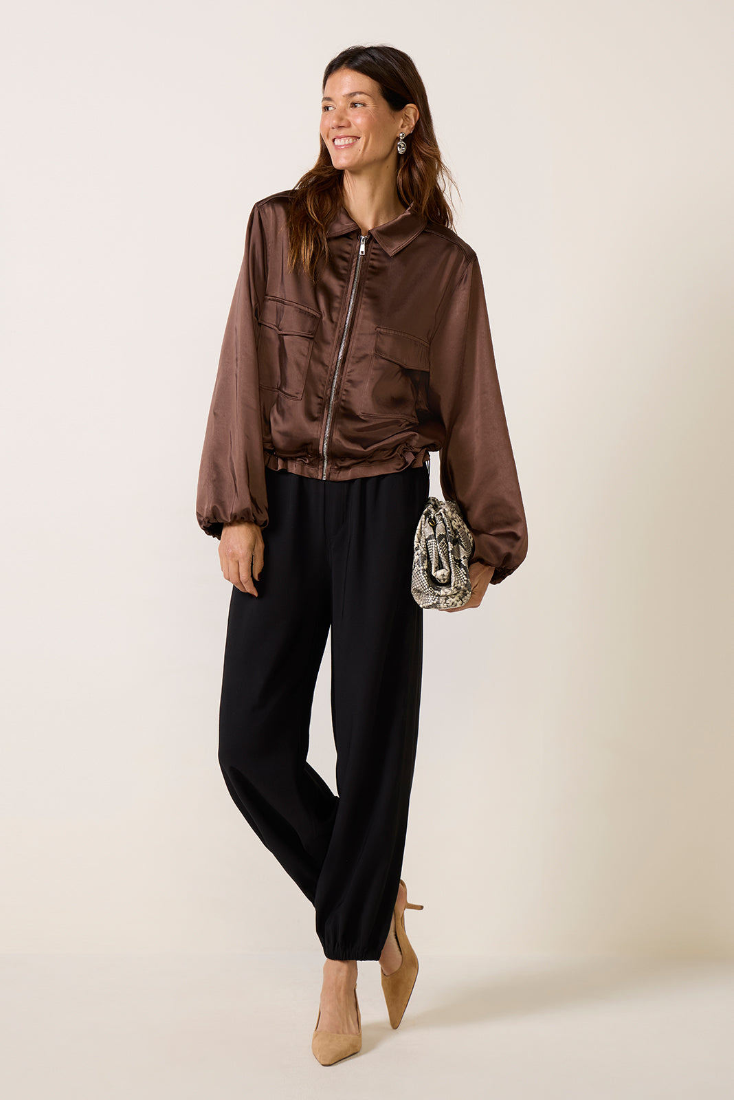 Flor Satin Jacket