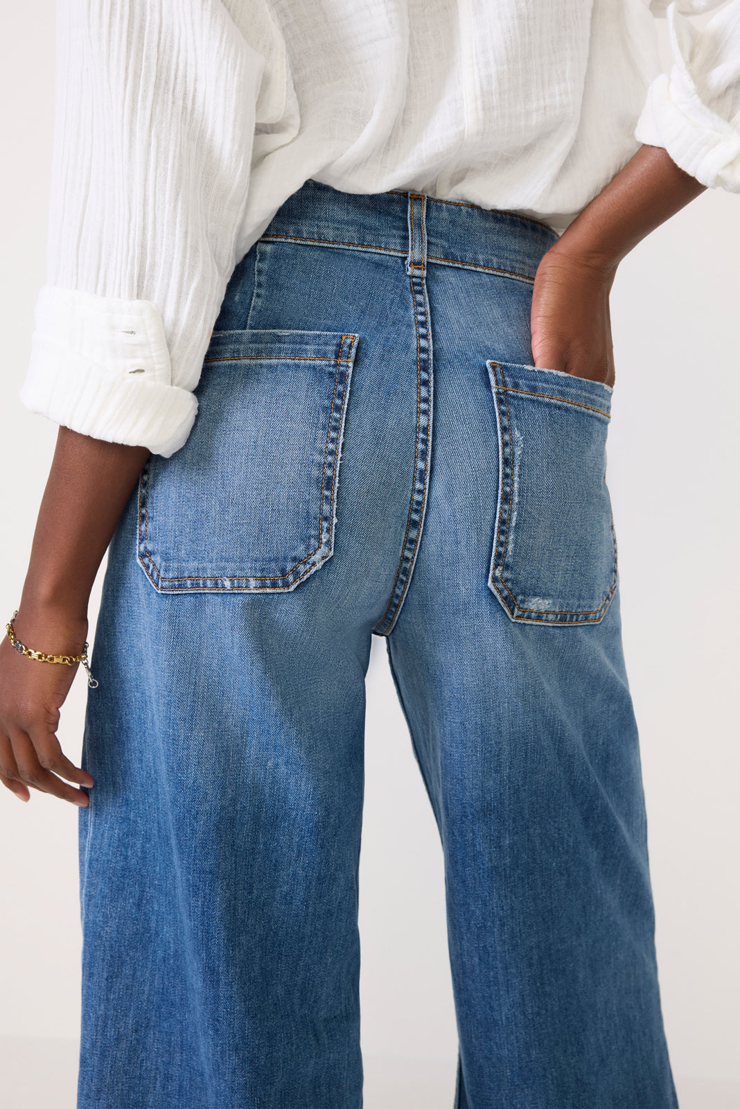 Cropped Sailor Jean