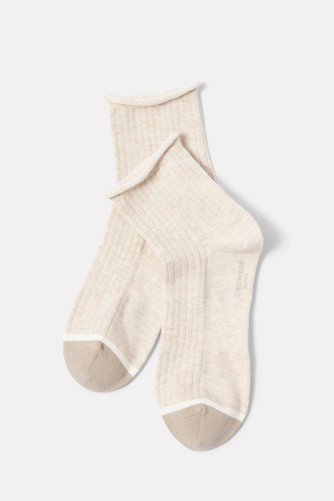 Heather Lightweight Roll Top Rib Quarter