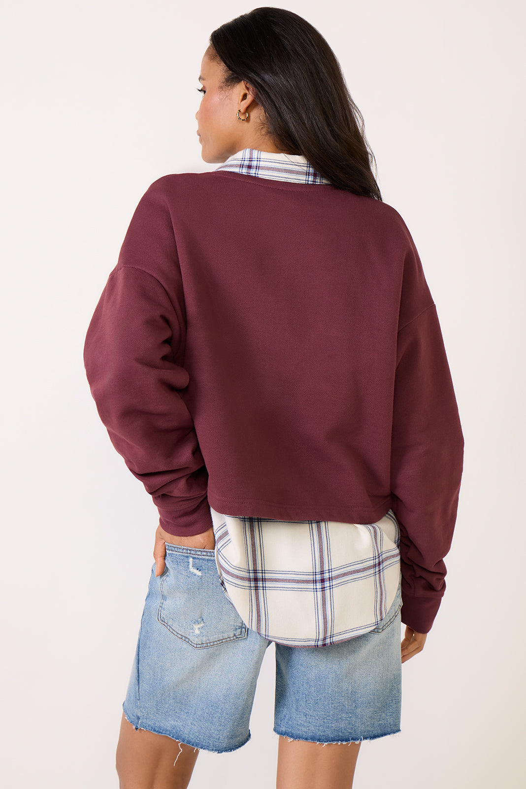 Cropped Collegiate Sweatshirt