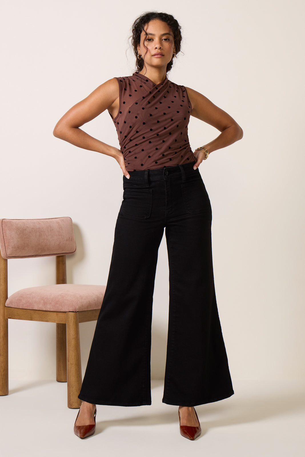 Petite Good Waist Palazzo Jeans